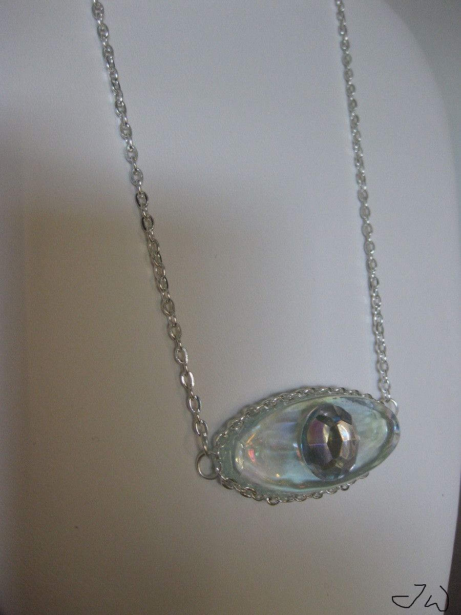 Handmade Evil Eye Chain necklace Size ONE SIZE - 3 Thumbnail