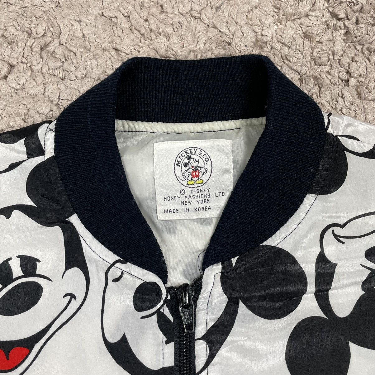 Japanese Brand × Mickey Mouse × Vintage Vintage Mickey Mouse Emoji Fullprint Bomber Jacket Size US L / EU 52-54 / 3 - 6 Thumbnail