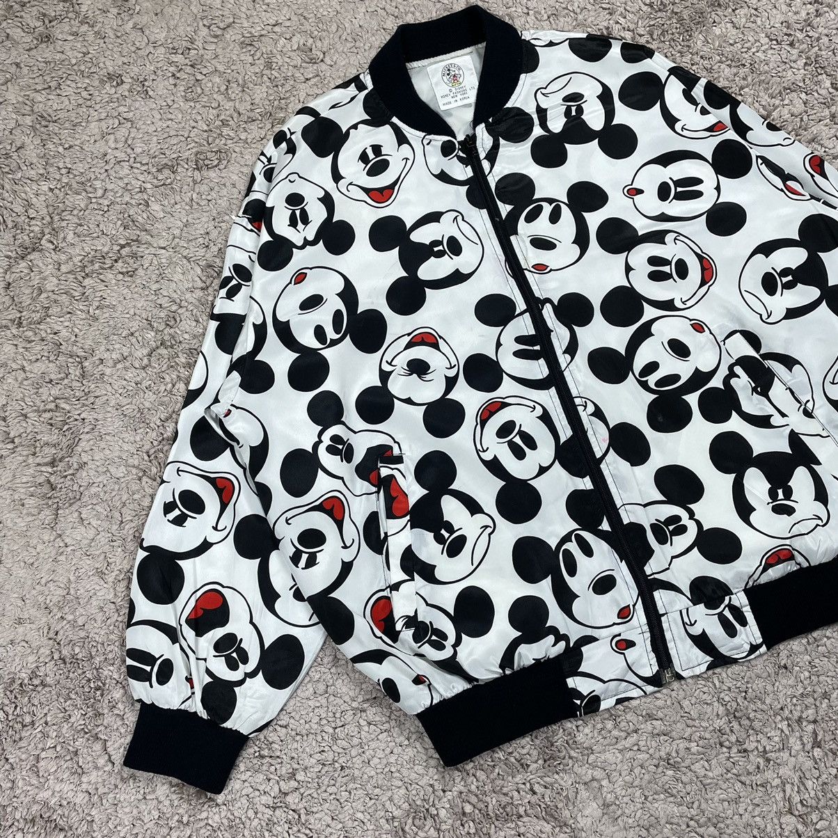 Japanese Brand × Mickey Mouse × Vintage Vintage Mickey Mouse Emoji Fullprint Bomber Jacket Size US L / EU 52-54 / 3 - 3 Thumbnail