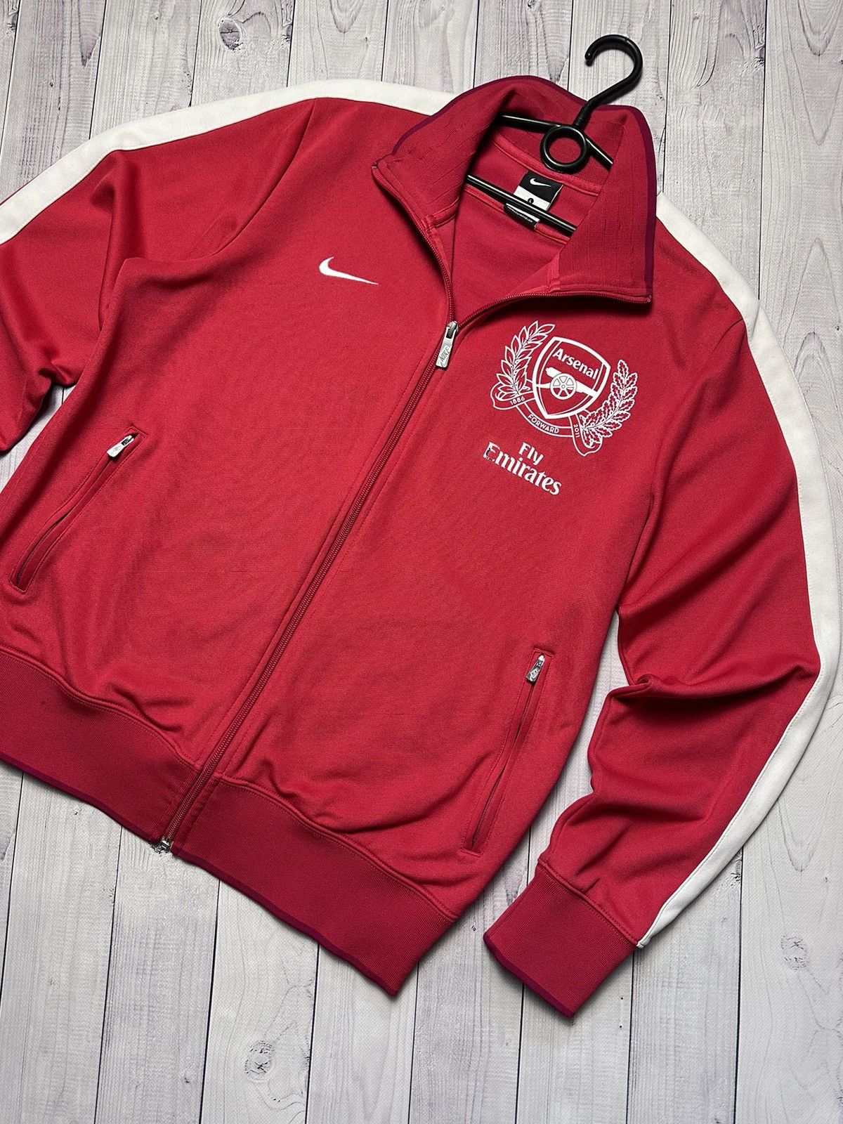 Nike × Vintage Vintage Arsenal Nike track jacket size L logo Size US L / EU 52-54 / 3 - 2 Thumbnail