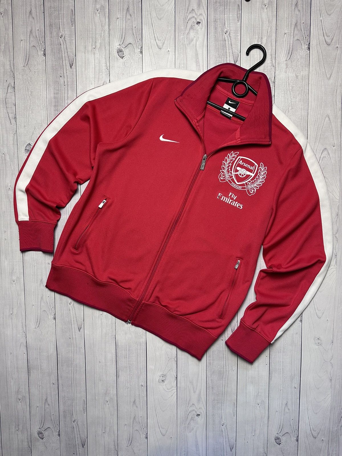 Nike × Vintage Vintage Arsenal Nike track jacket size L logo Size US L / EU 52-54 / 3 - 1 Thumbnail