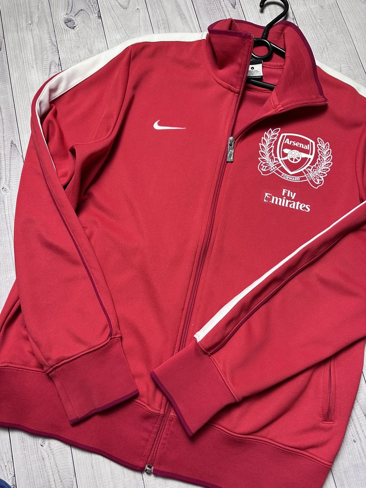 Nike × Vintage Vintage Arsenal Nike track jacket size L logo Size US L / EU 52-54 / 3 - 7 Thumbnail