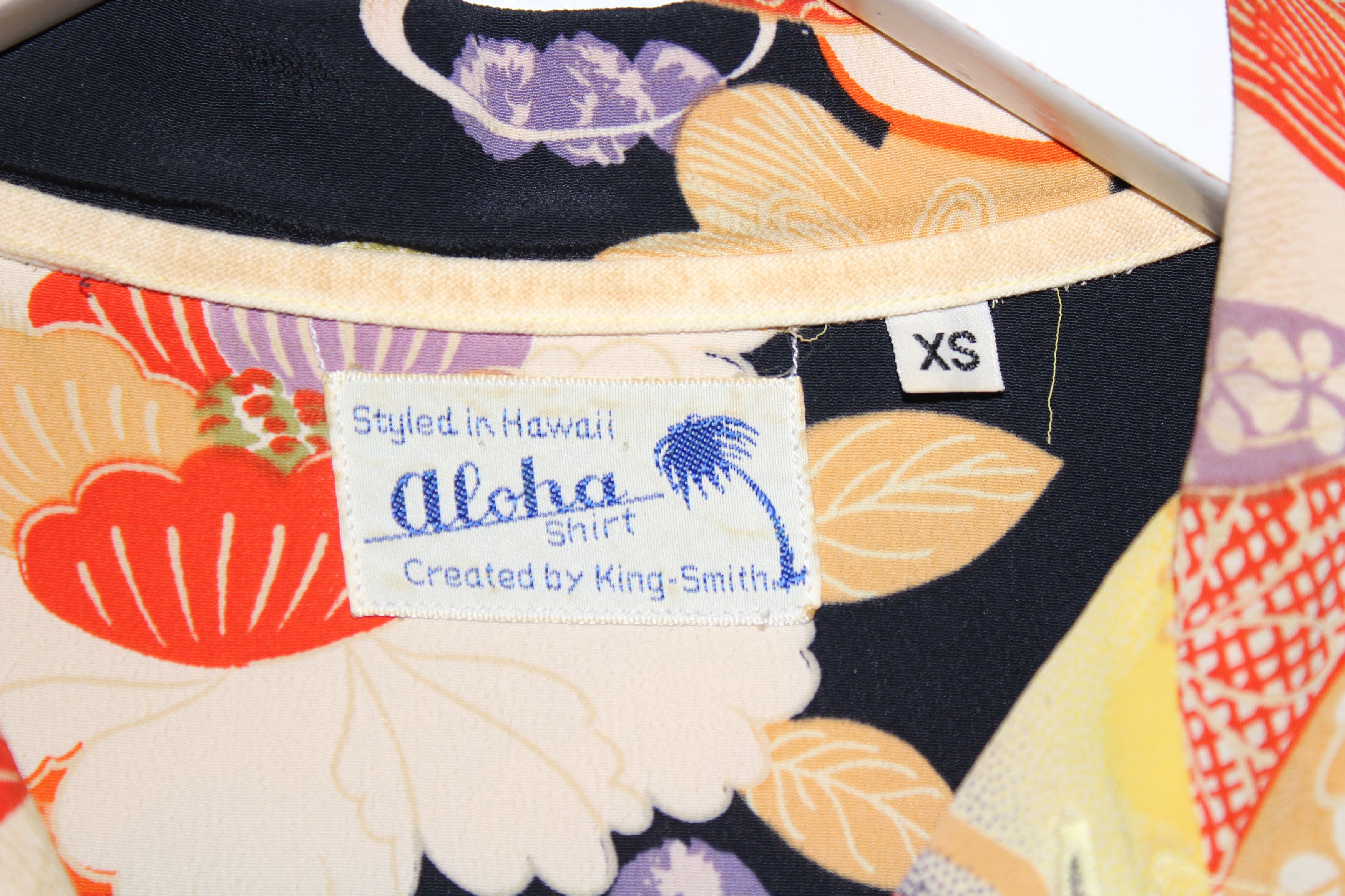 Sun Surf Aloha King-Smith Printed Rayon Camp Shirt Size US XS / EU 42 / 0 - 4 Thumbnail