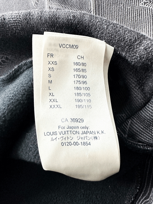 Louis Vuitton 2054 Monogram Hooded Sweatshirt Grey Pre-Owned