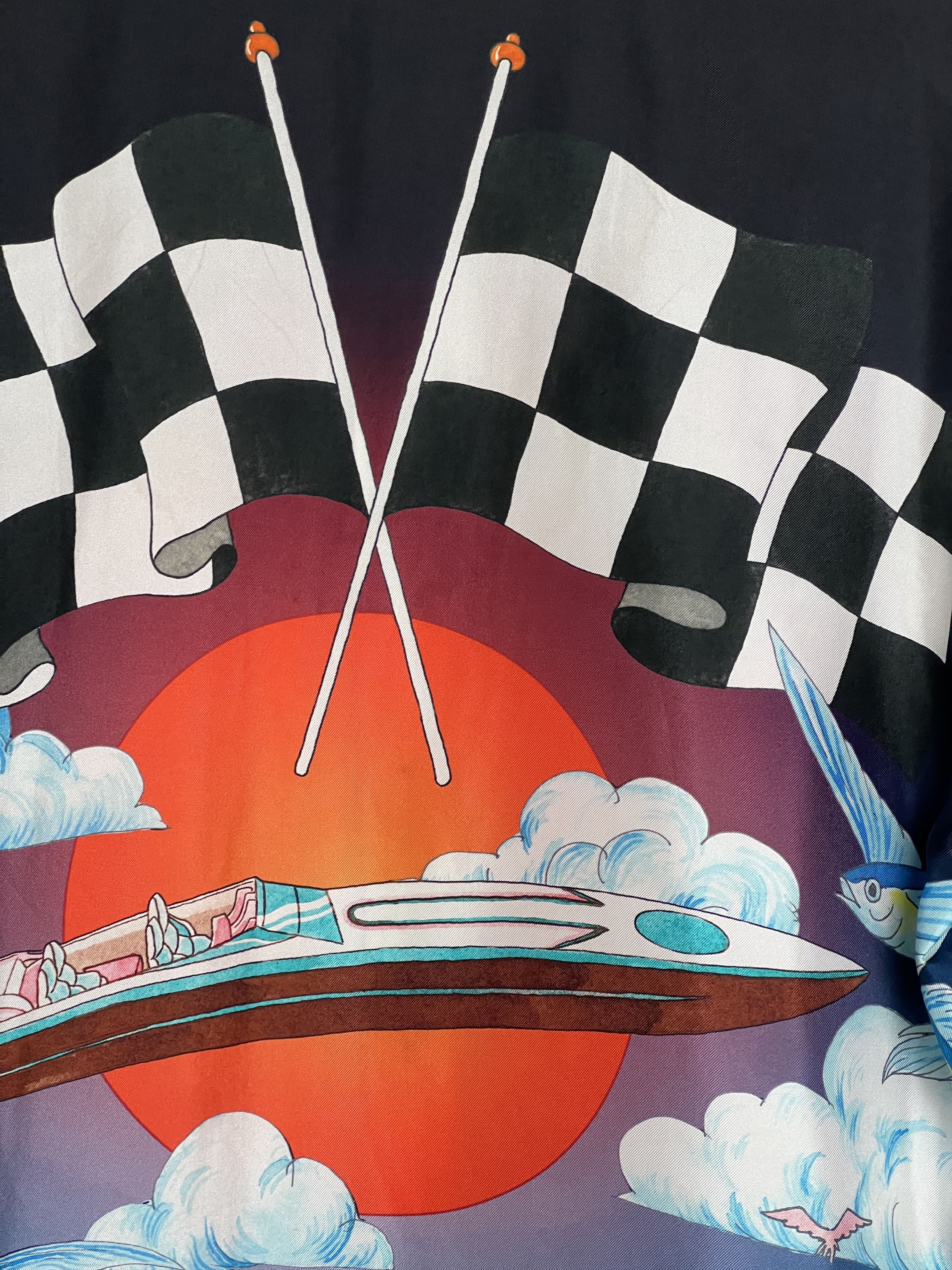 Casablanca Speed Boat Club Silk Shirt Size US L / EU 52-54 / 3 - 5 Thumbnail