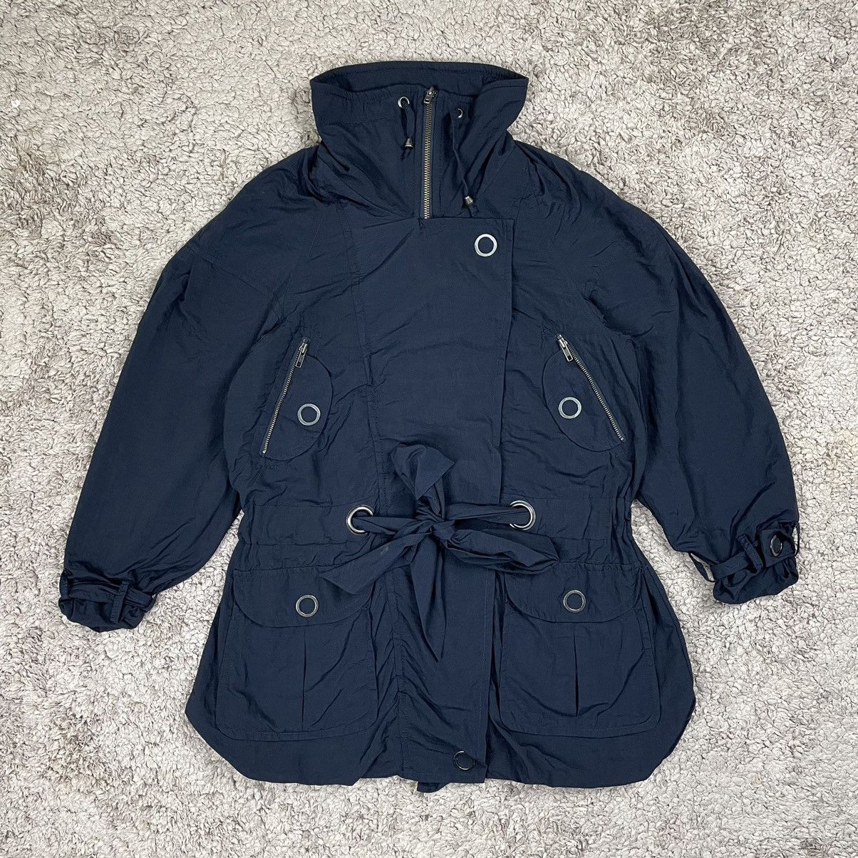 image of Vintage French Connection Parkas Zipper Jacket in Navy, Women's (Size Medium)