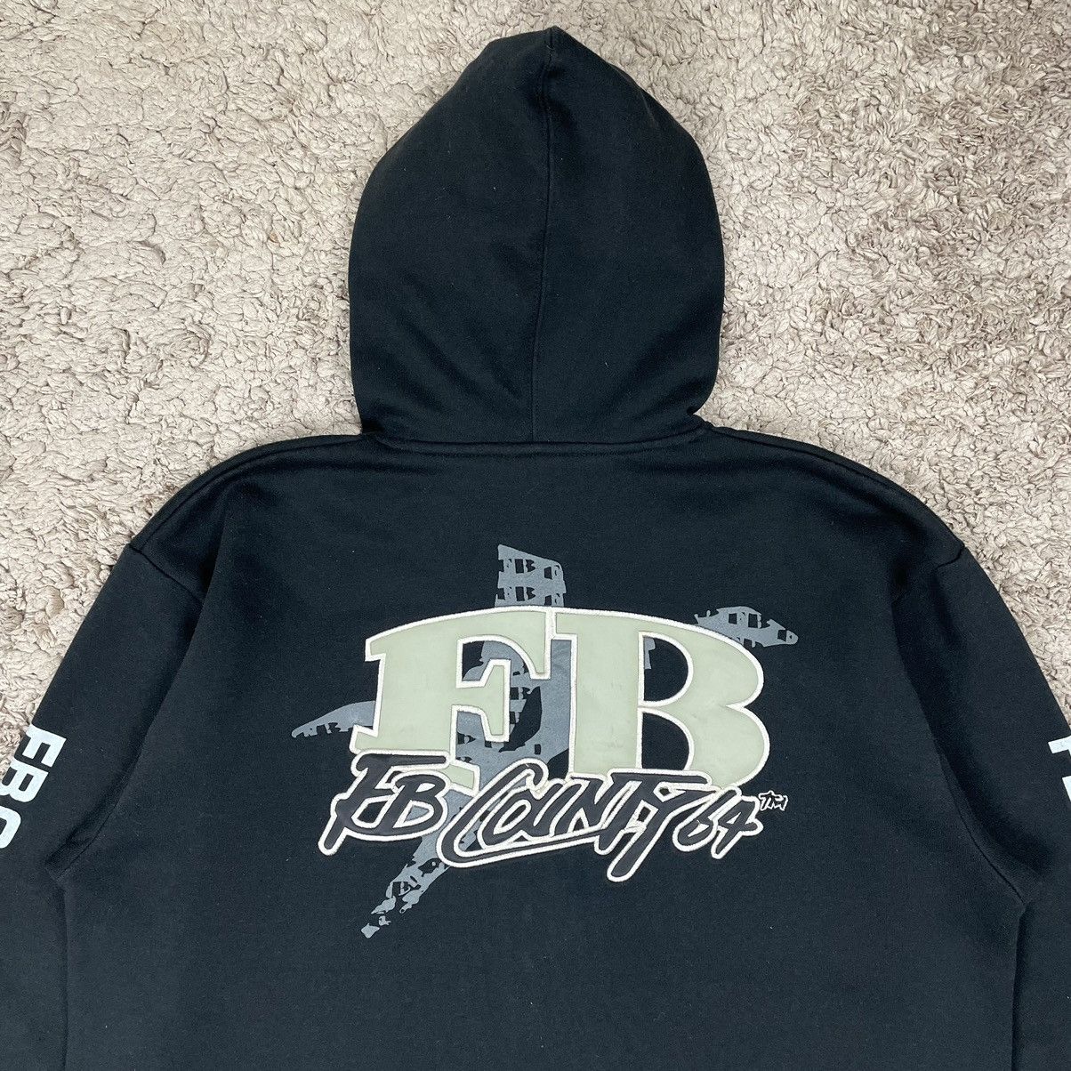 Fubu Vintage FB COUNTRY Embroidered Hoodie Sweatshirt Size US L / EU 52-54 / 3 - 5 Thumbnail
