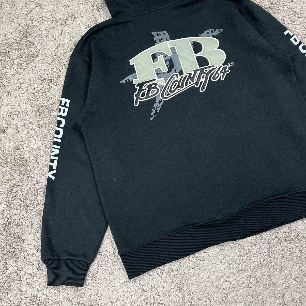 Fubu Vintage FB COUNTRY Embroidered Hoodie Sweatshirt Size US L / EU 52-54 / 3 - 3 Thumbnail
