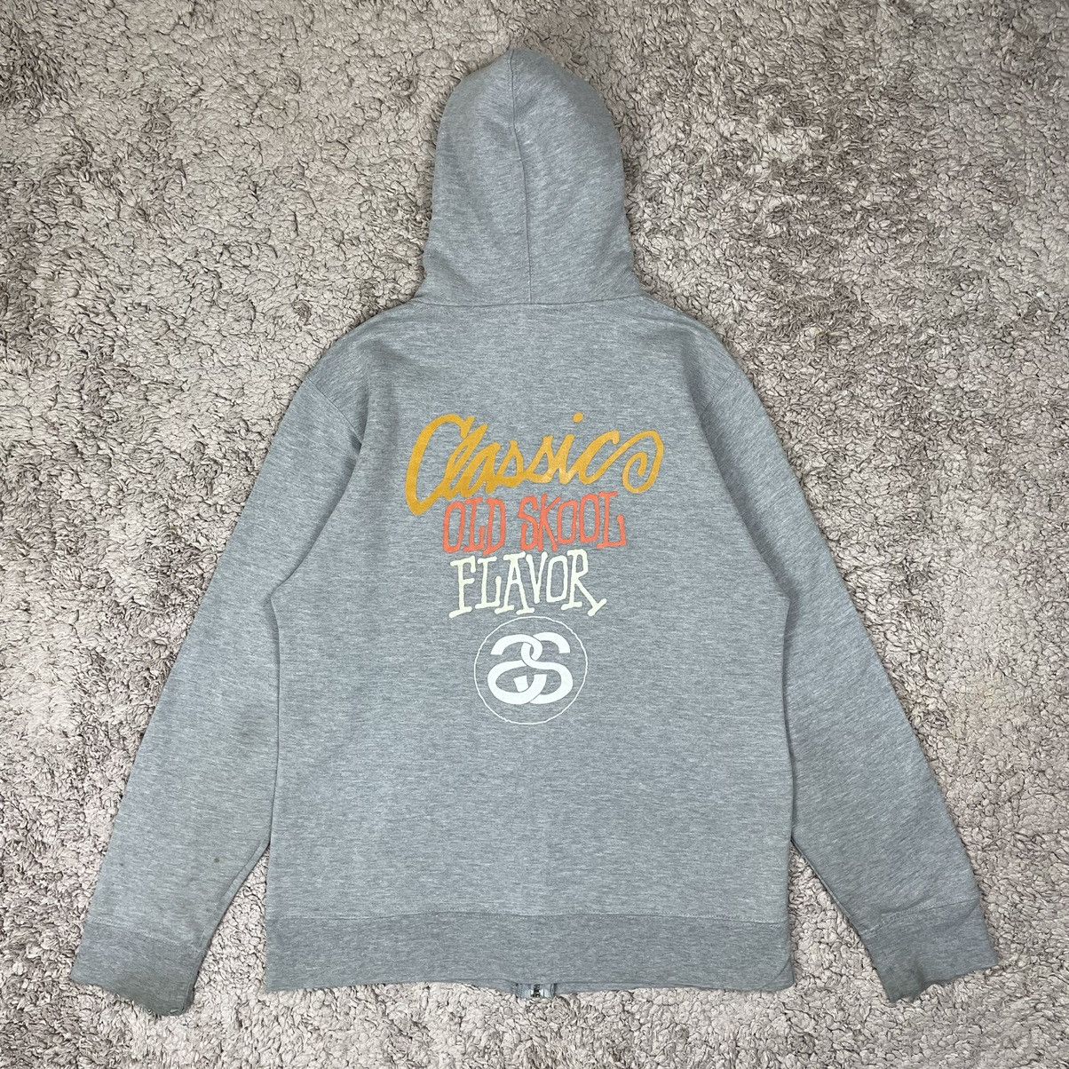 Japanese Brand Distress Stussy Oldskool Hoodie Sweatshirt Size US XL / EU 56 / 4 - 1 Thumbnail