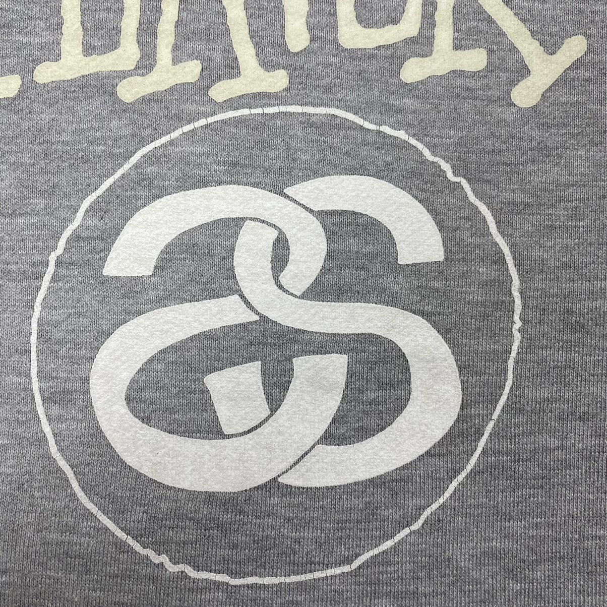 Japanese Brand Distress Stussy Oldskool Hoodie Sweatshirt Size US XL / EU 56 / 4 - 8 Thumbnail