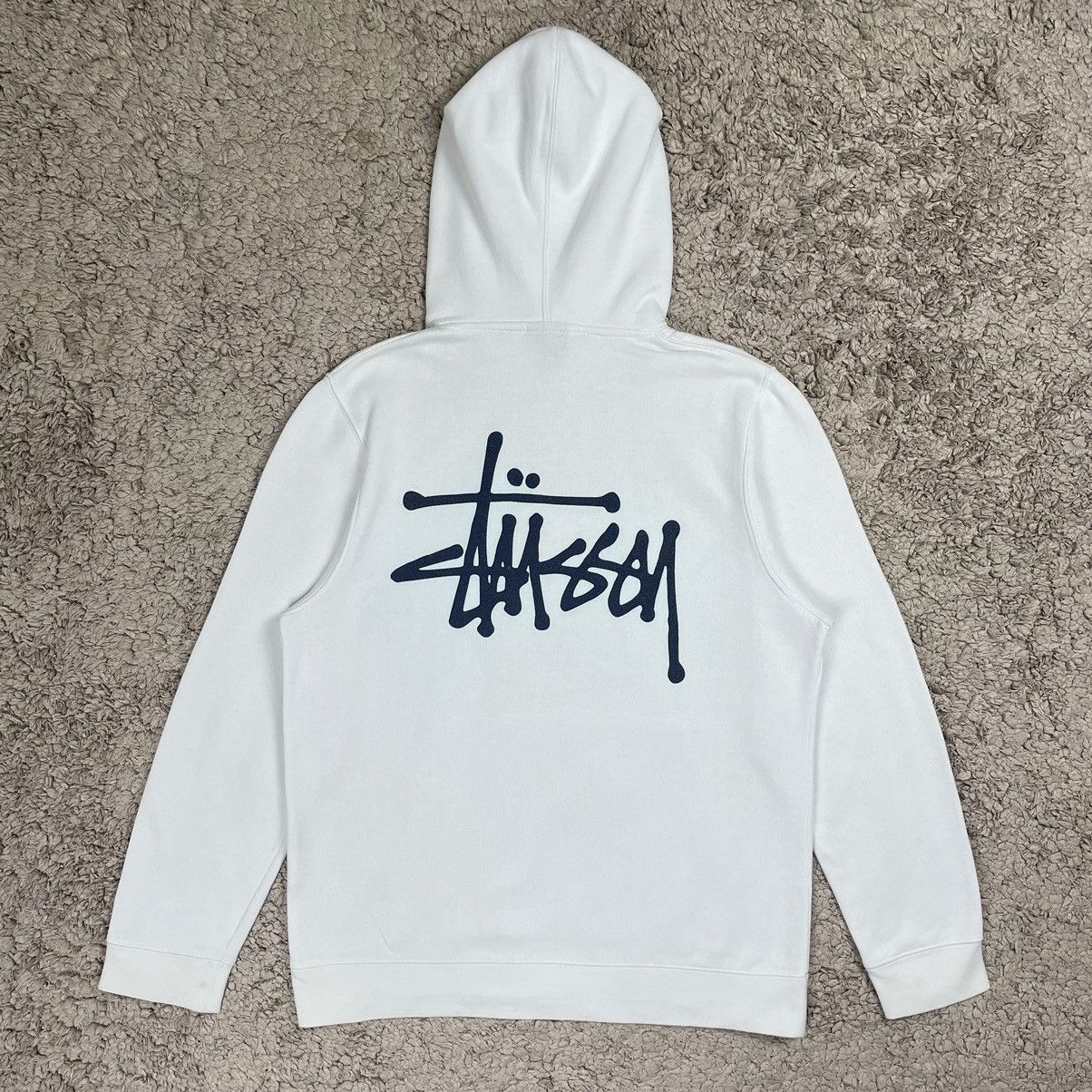 Stussy Stussy OG Logo Design Pullover Hoodie | Grailed