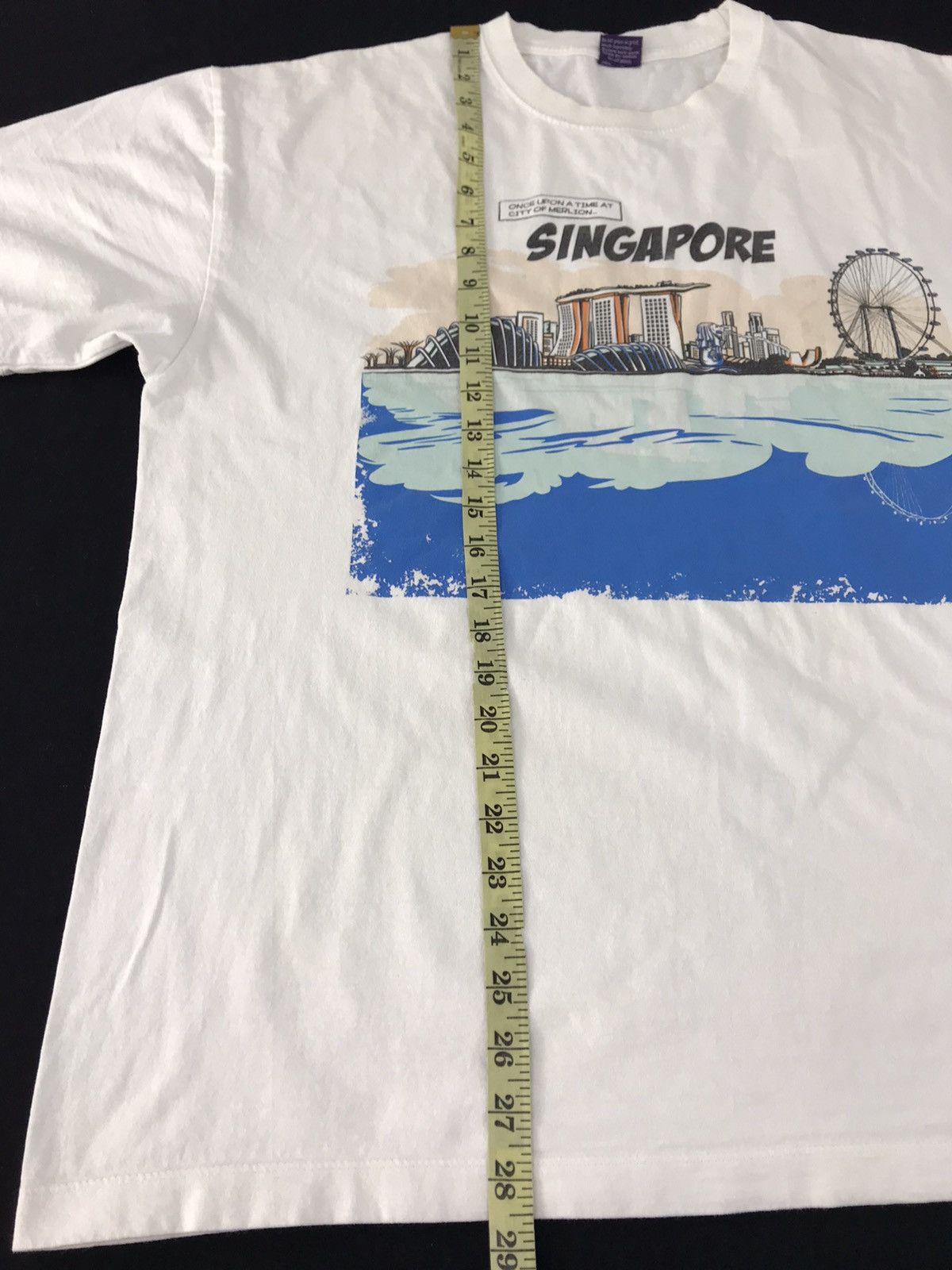 Vintage Discover Singapore City Merlin Souvenir Tee T-shirt Printed Size US XL / EU 56 / 4 - 7 Thumbnail