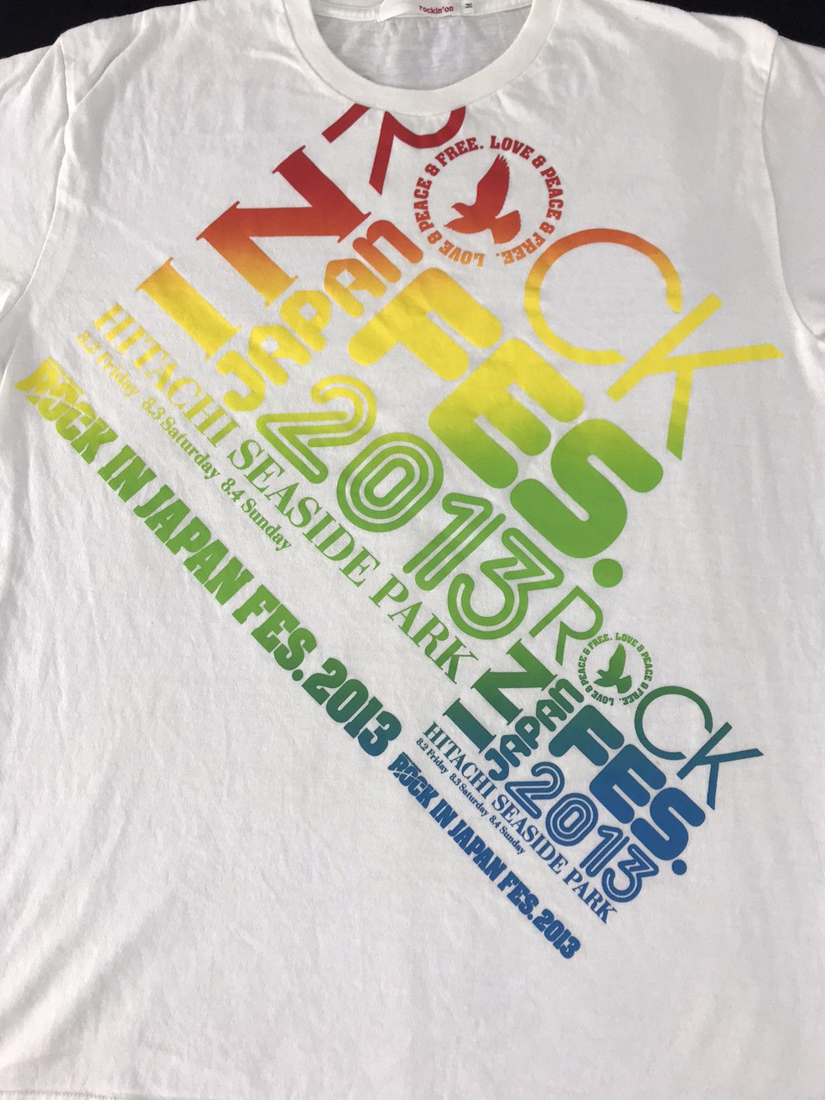 Band Tees Rock In Japan Festival 2013 Japanese Band Line Up Tee Size US M / EU 48-50 / 2 - 3 Thumbnail