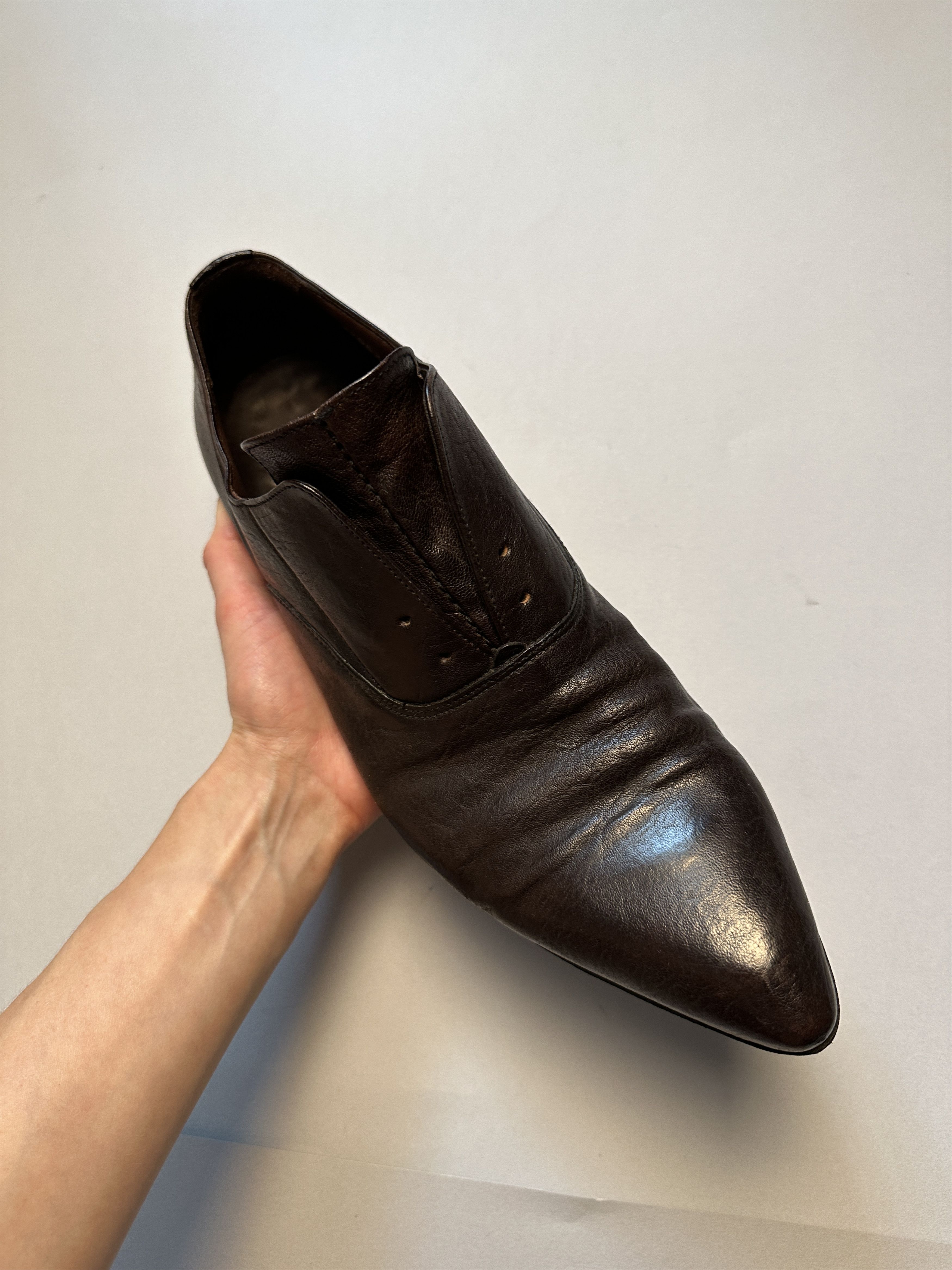 Premiata Premiata Laceless Derby Leather Shoes Size US 10.5 / EU 43-44 - 9 Thumbnail