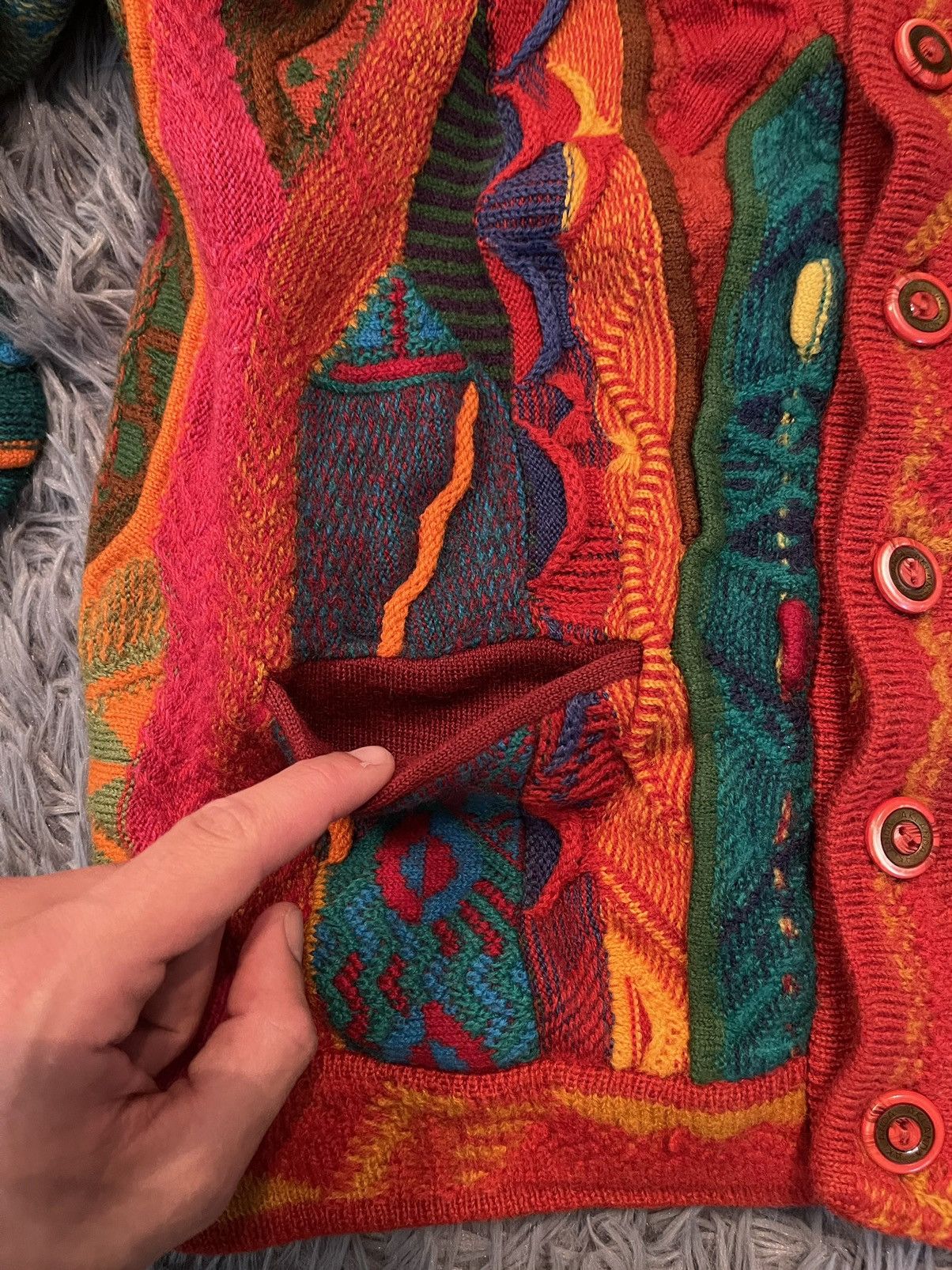 Coogi × Vintage Aklanda Australia 90s vintage Coogi style cable knit sweater Size M / US 6-8 / IT 42-44 - 10 Thumbnail