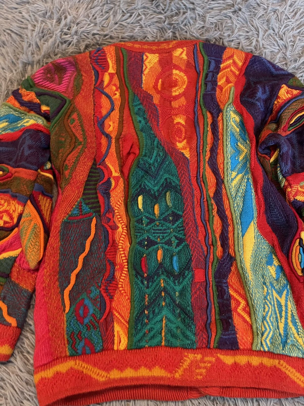 Coogi × Vintage Aklanda Australia 90s vintage Coogi style cable knit sweater Size M / US 6-8 / IT 42-44 - 15 Thumbnail