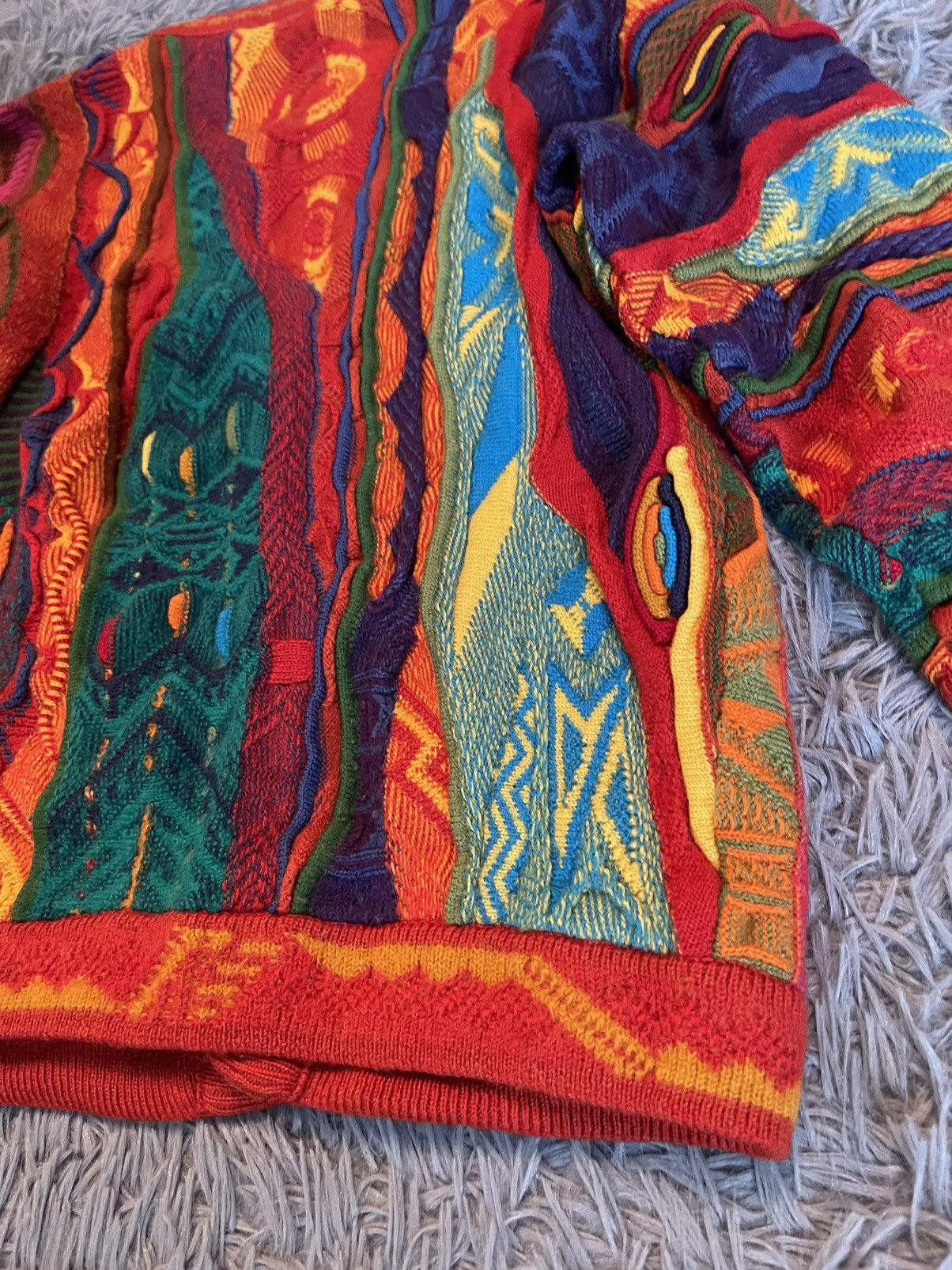 Coogi × Vintage Aklanda Australia 90s vintage Coogi style cable knit sweater Size M / US 6-8 / IT 42-44 - 16 Thumbnail