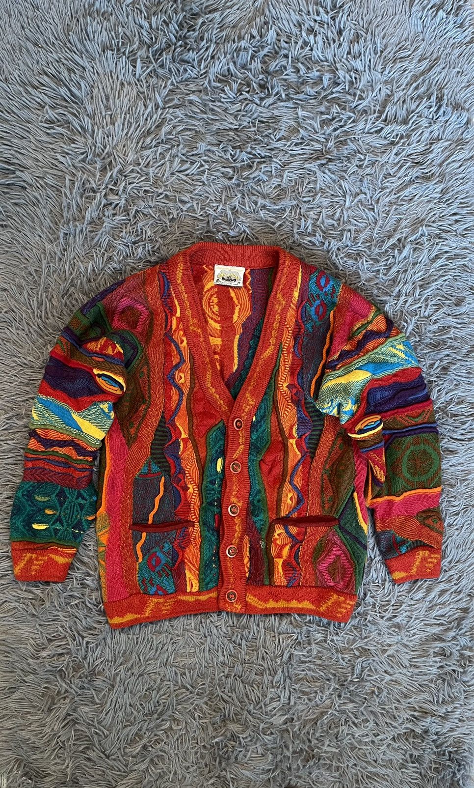 Coogi × Vintage Aklanda Australia 90s vintage Coogi style cable knit sweater Size M / US 6-8 / IT 42-44 - 1 Thumbnail