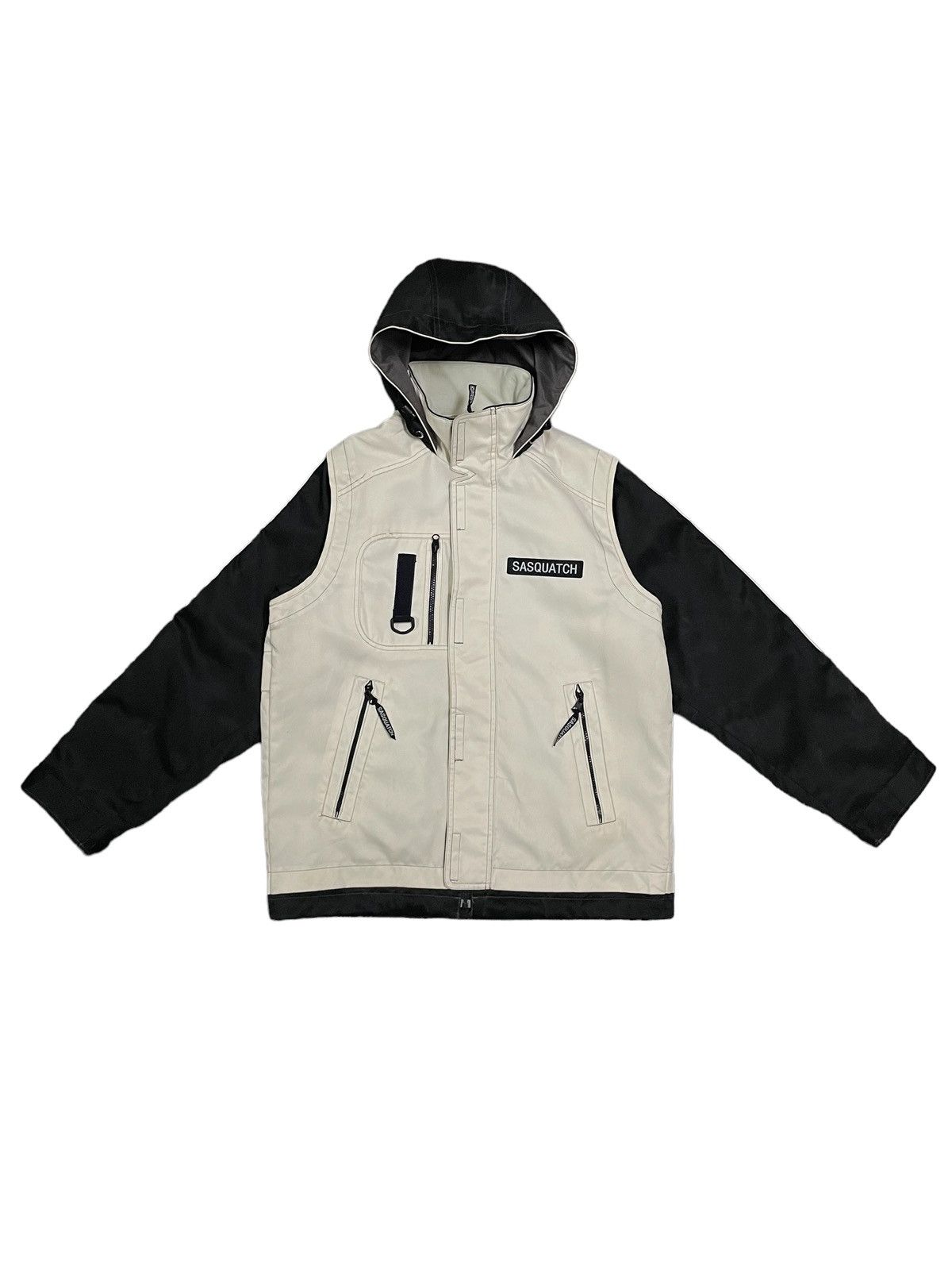 image of Sasquatchfabrix x Ski Japanese Sasquatch Mountain Hooded Jacket in Black, Men's (Size Large)