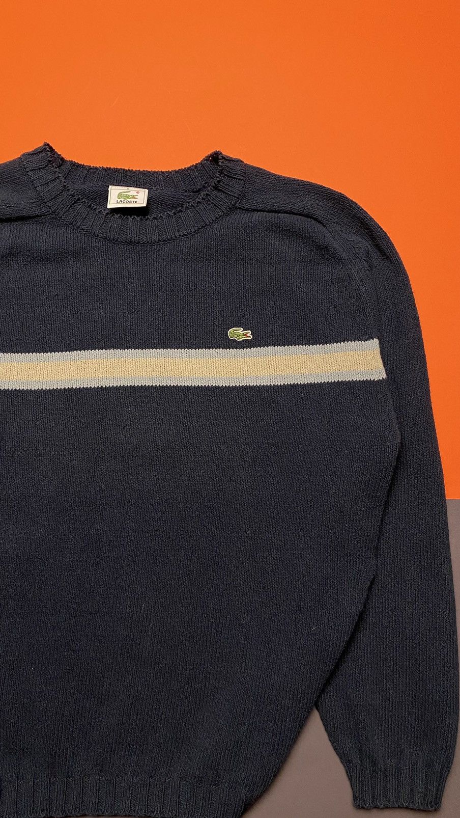 Lacoste × Vintage Vintage LACOSTE Sweater size : L-XL Size US XL / EU 56 / 4 - 2 Thumbnail