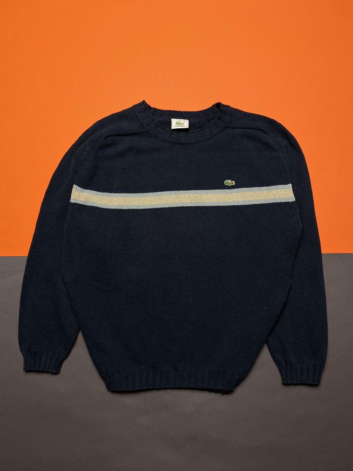 Lacoste × Vintage Vintage LACOSTE Sweater size : L-XL Size US XL / EU 56 / 4 - 1 Thumbnail