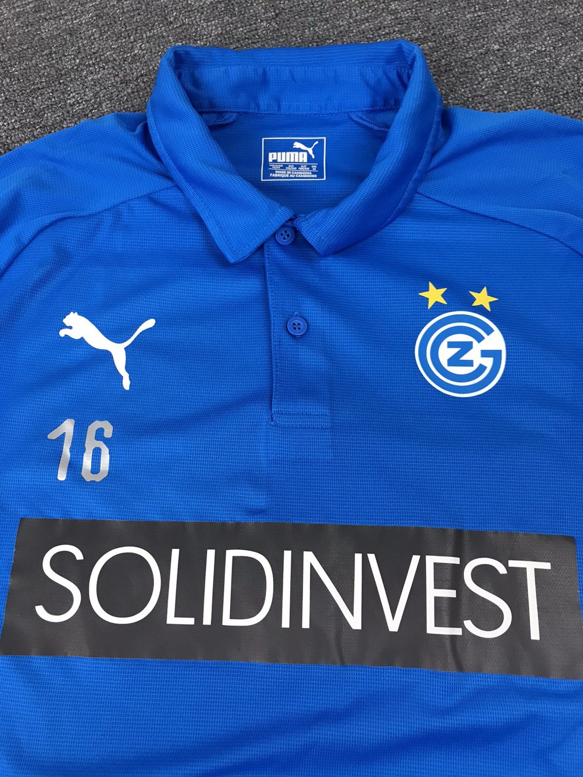 Puma GRASSHOPPER CLUB ZÜRICH FC,PUMA,SOCCER JERSEY,SHIRT,SIZE M Size US M / EU 48-50 / 2 - 3 Thumbnail