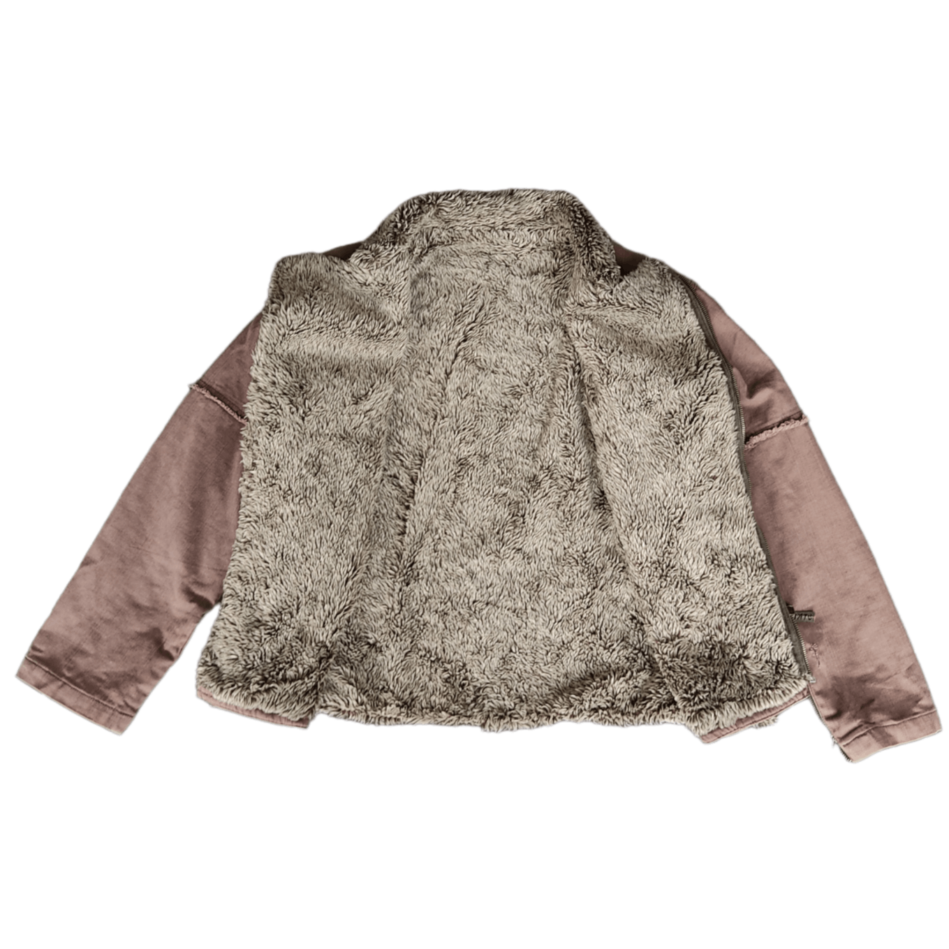 In The Attic In The Attic Asymmetric Breasted Zipper Sherpa Jacket Size US M / EU 48-50 / 2 - 7 Thumbnail