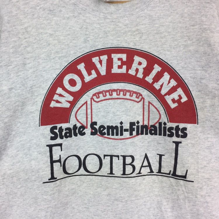 Vintage Vintage wolverine football sweatshirt Casual Jumper Size US XL / EU 56 / 4 - 2 Thumbnail