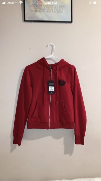 True religion red online sweater