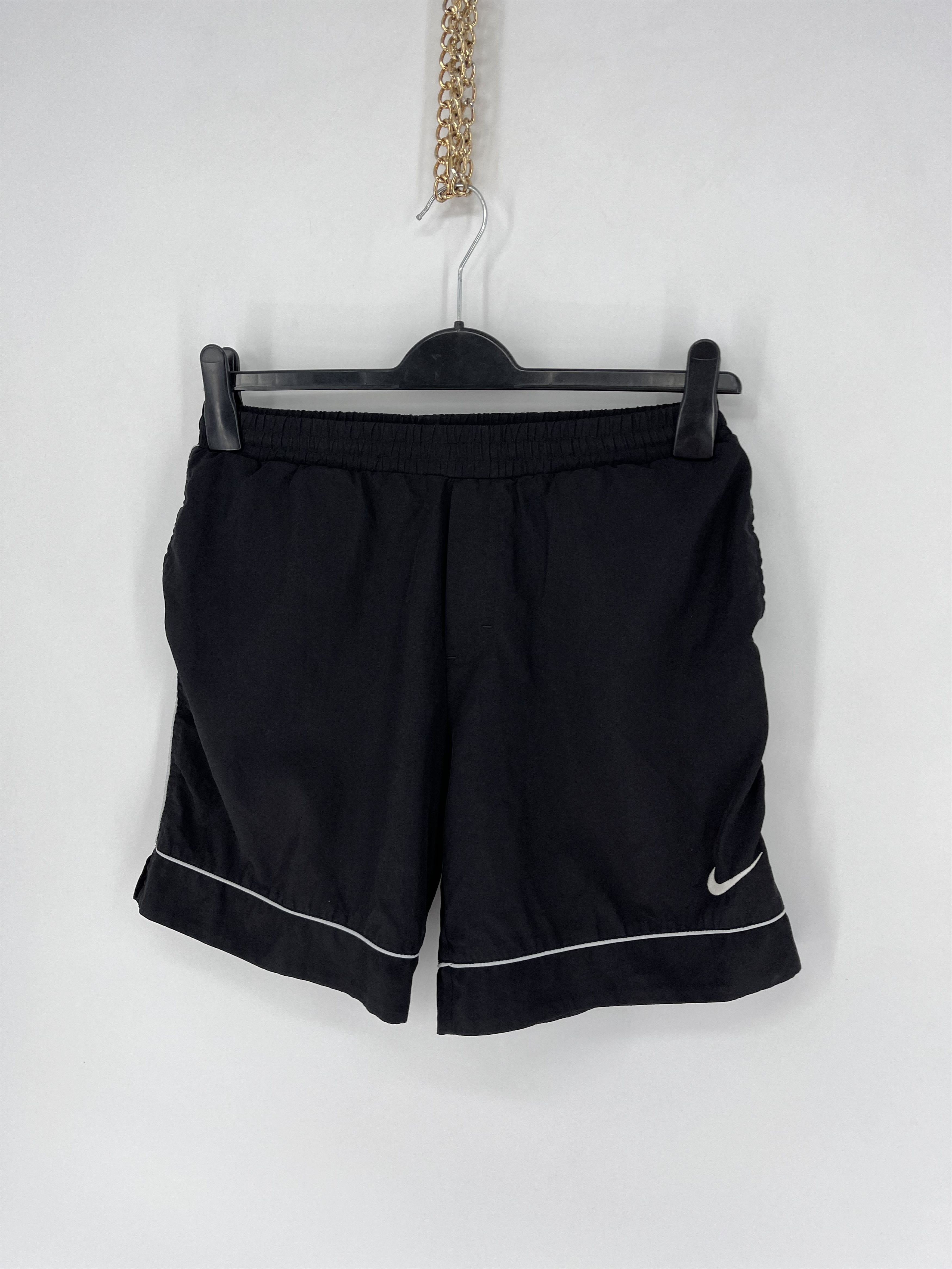 Nike × Vintage 90s Vintage Nike Swoosh Logo Shorts Travis Style Size US 34 / EU 50 - 3 Thumbnail
