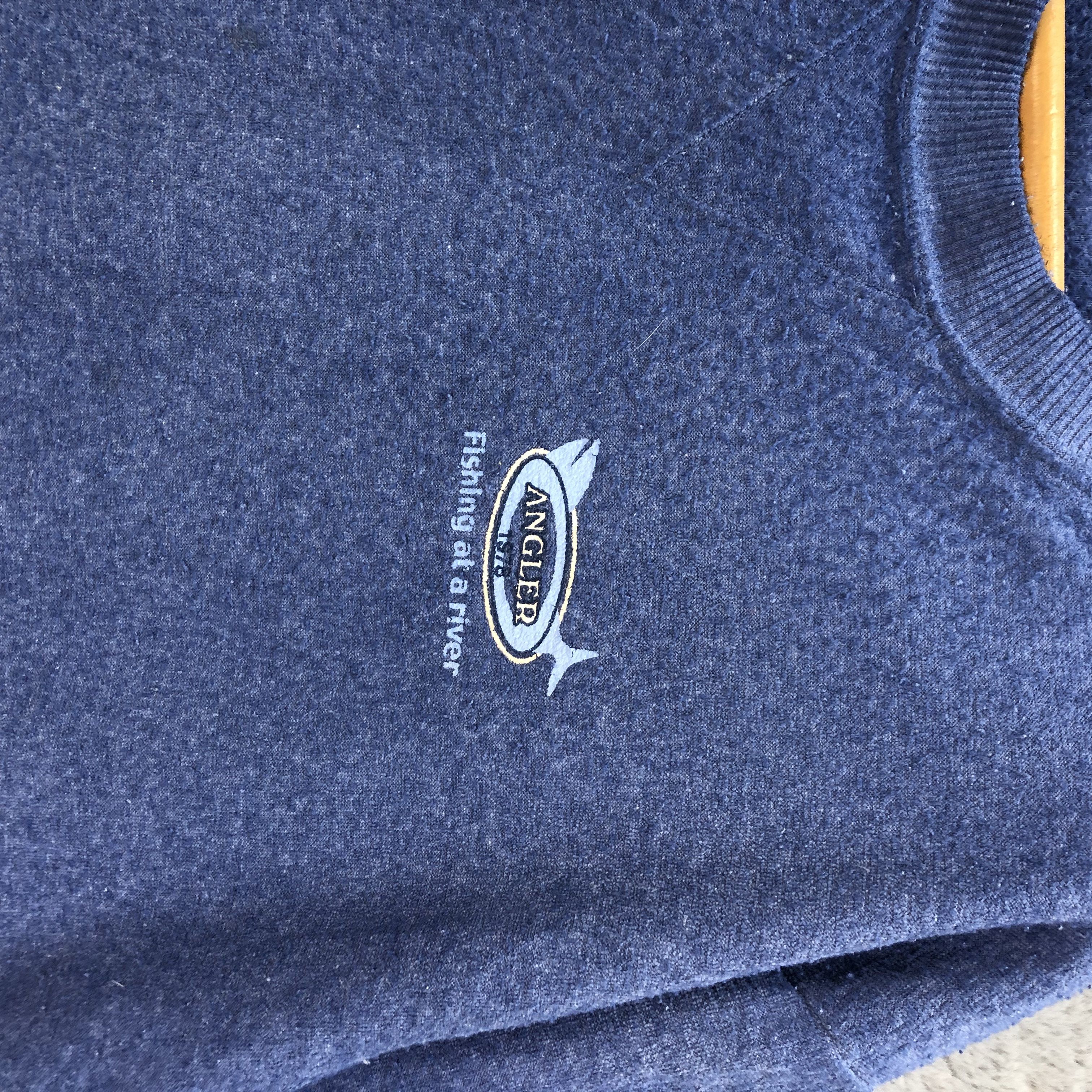 Vintage Angler 1978 Fishing At A River Sweatshirts #6356-64 Size US M / EU 48-50 / 2 - 3 Thumbnail