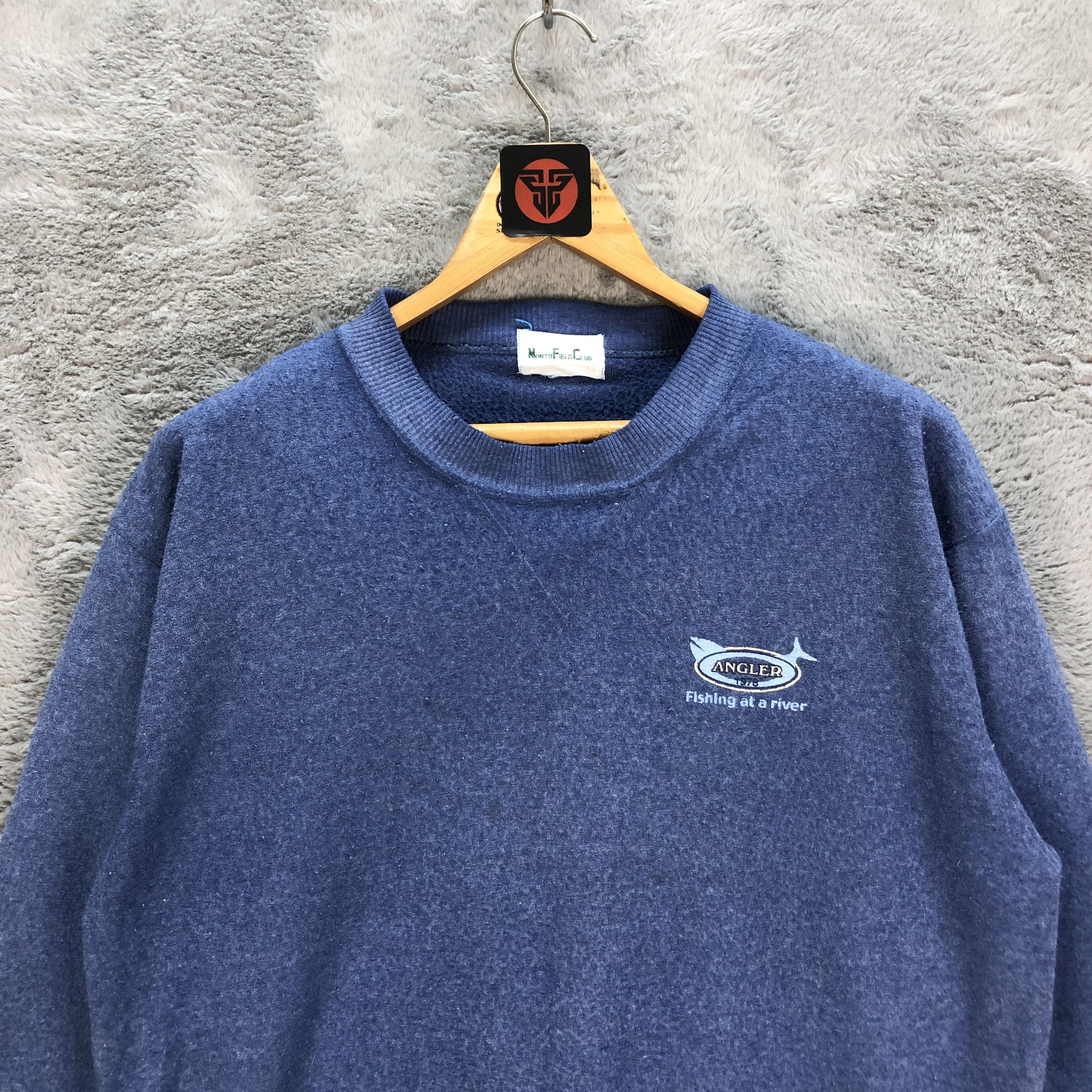 Vintage Angler 1978 Fishing At A River Sweatshirts #6356-64 Size US M / EU 48-50 / 2 - 2 Thumbnail