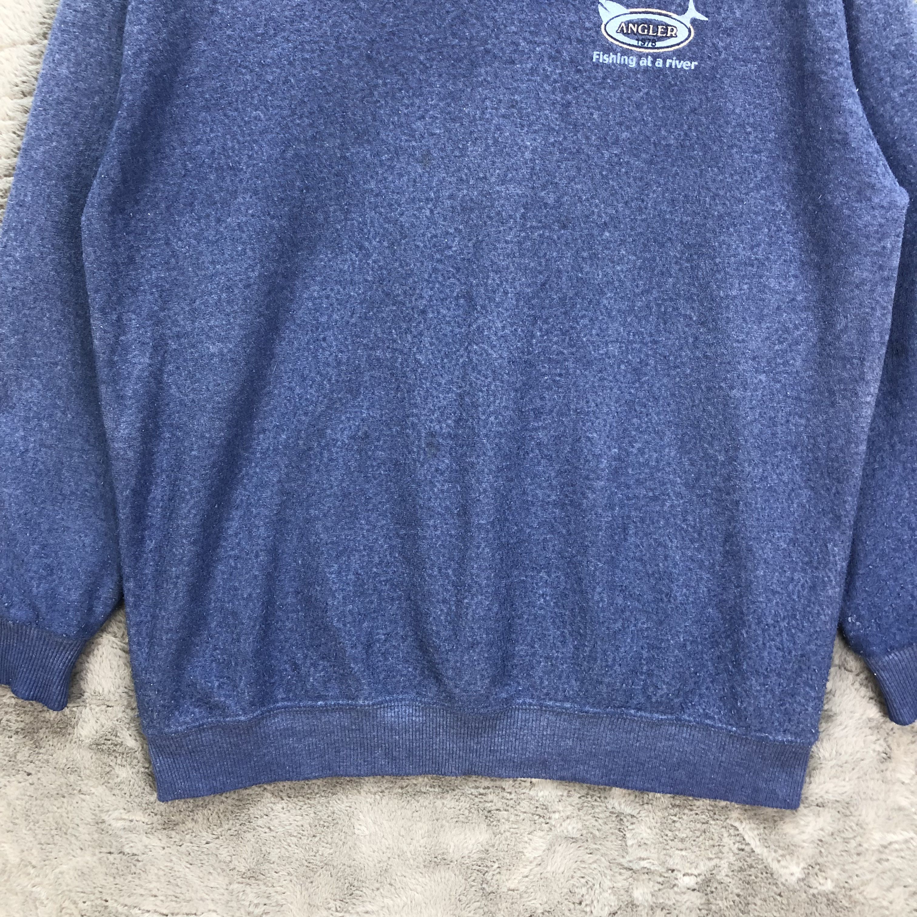 Vintage Angler 1978 Fishing At A River Sweatshirts #6356-64 Size US M / EU 48-50 / 2 - 4 Thumbnail