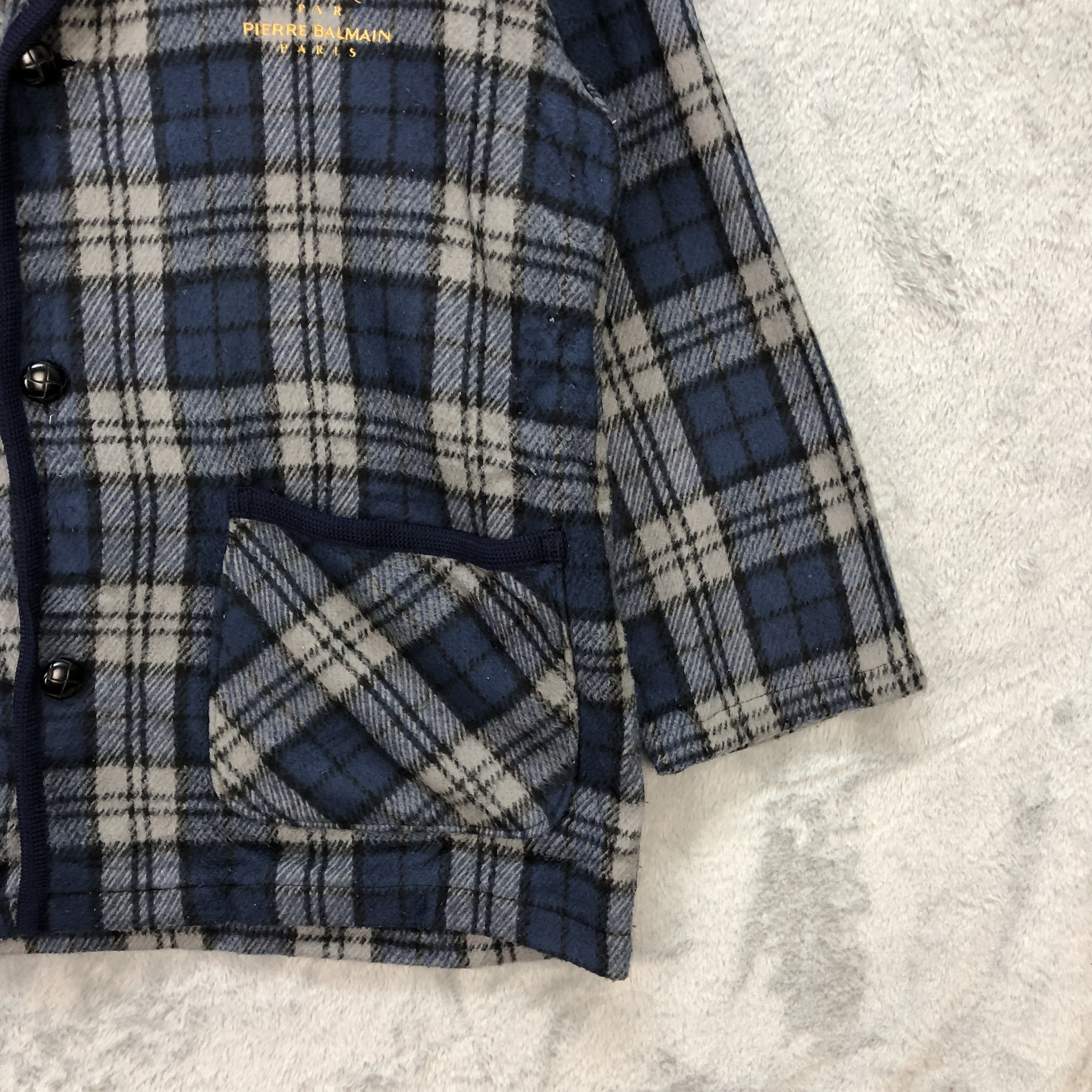 Pierre Balmain Vent Vert Pierre Balmain Tartan Coat #5919-213 Size US L / EU 52-54 / 3 - 6 Thumbnail