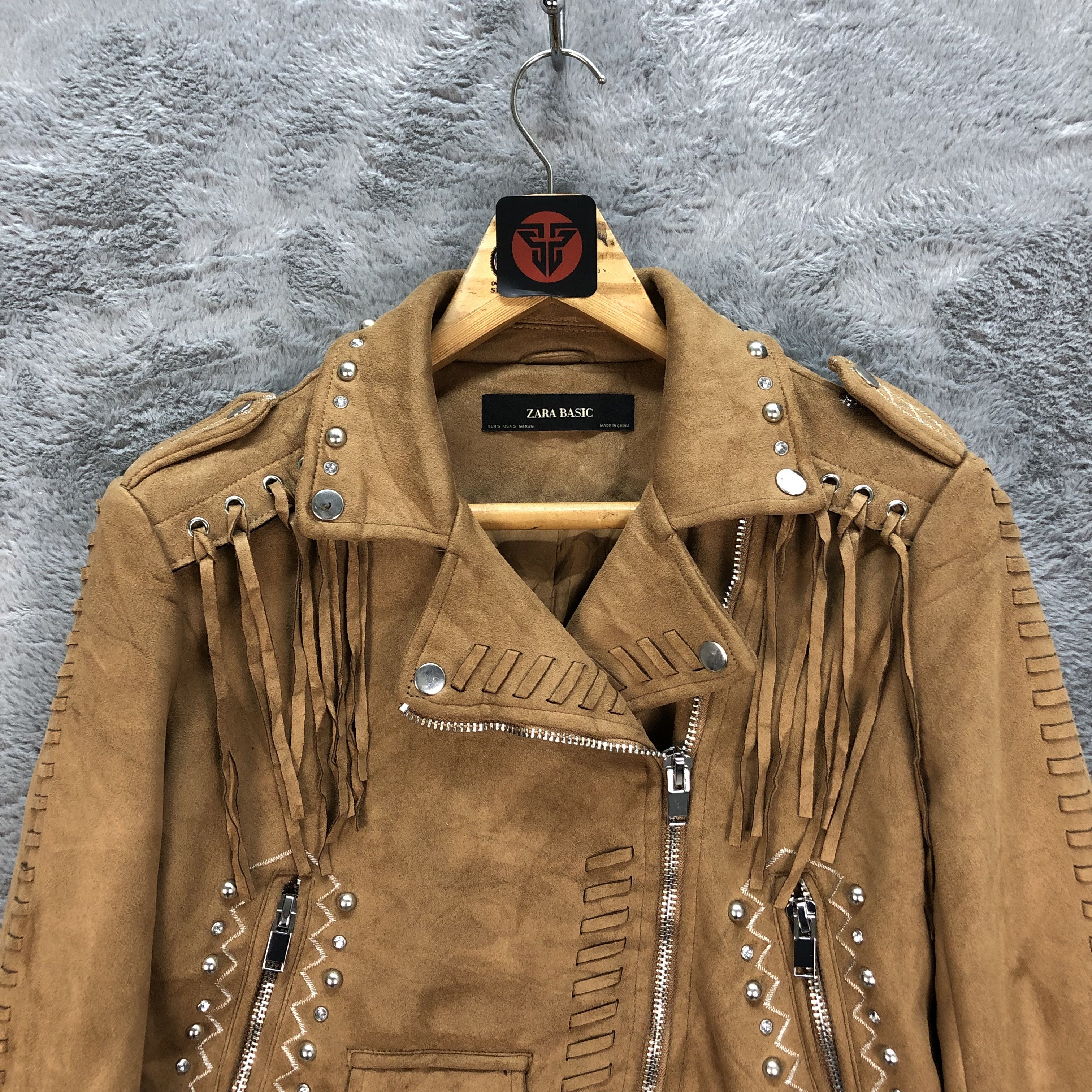 Zara Zara Cropped Jacket /Western Jacket / Cowboy Jacket #6342-63 Size S / US 4 / IT 40 - 2 Thumbnail