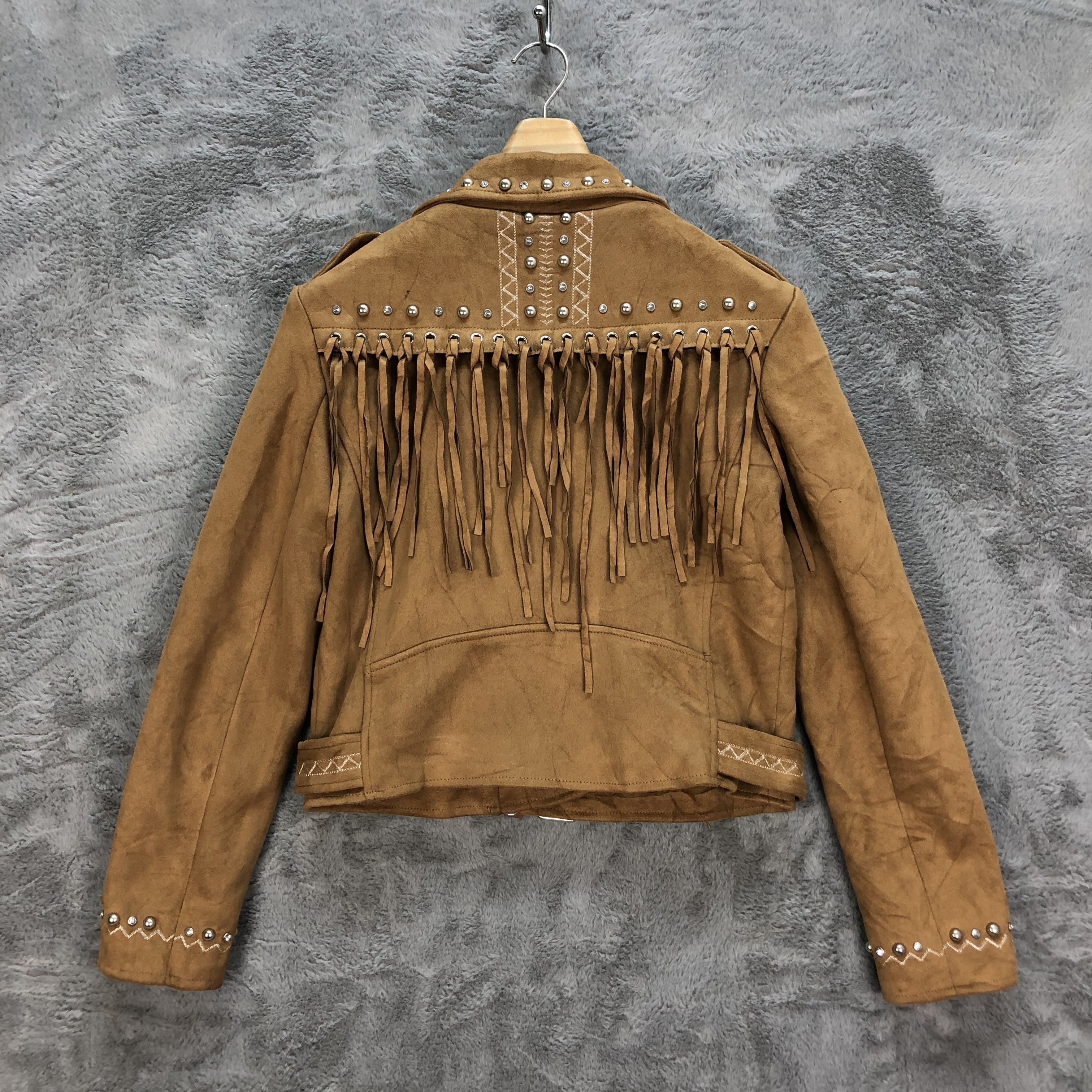 Zara Zara Cropped Jacket /Western Jacket / Cowboy Jacket #6342-63 Size S / US 4 / IT 40 - 9 Thumbnail