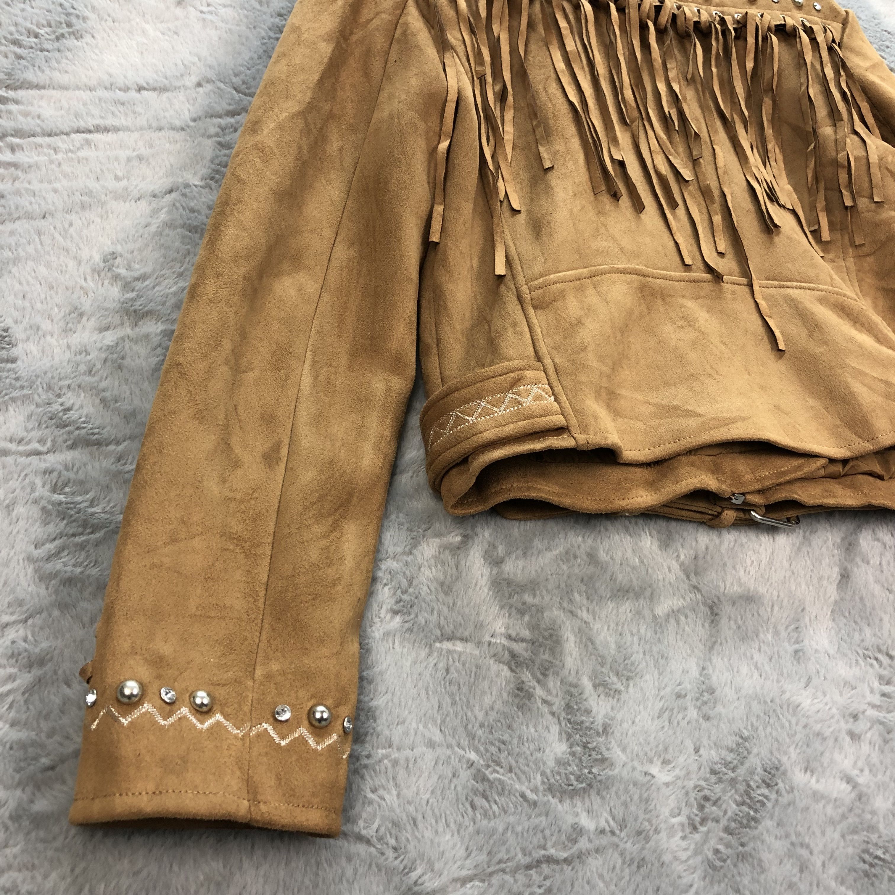 Zara Zara Cropped Jacket /Western Jacket / Cowboy Jacket #6342-63 Size S / US 4 / IT 40 - 11 Thumbnail