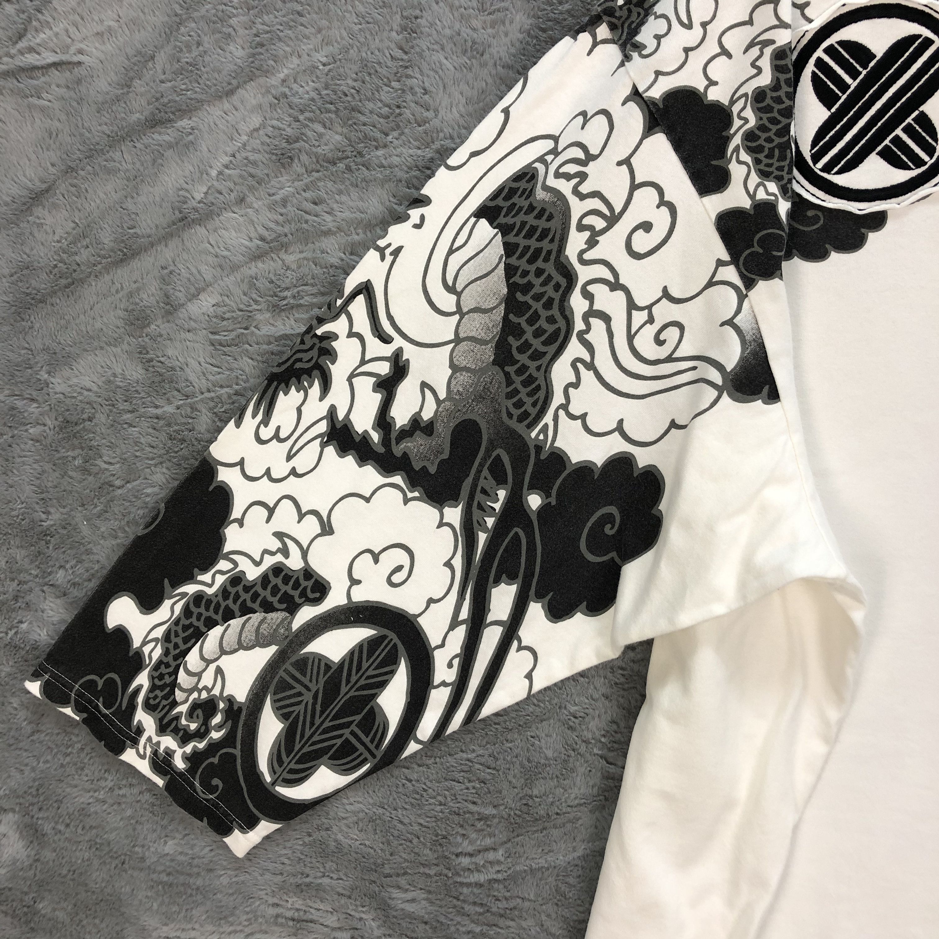 Japanese Brand Japanased Legendary Dragon Quarter Sleeve Tees #6361-61 Size US XXL / EU 58 / 5 - 7 Thumbnail