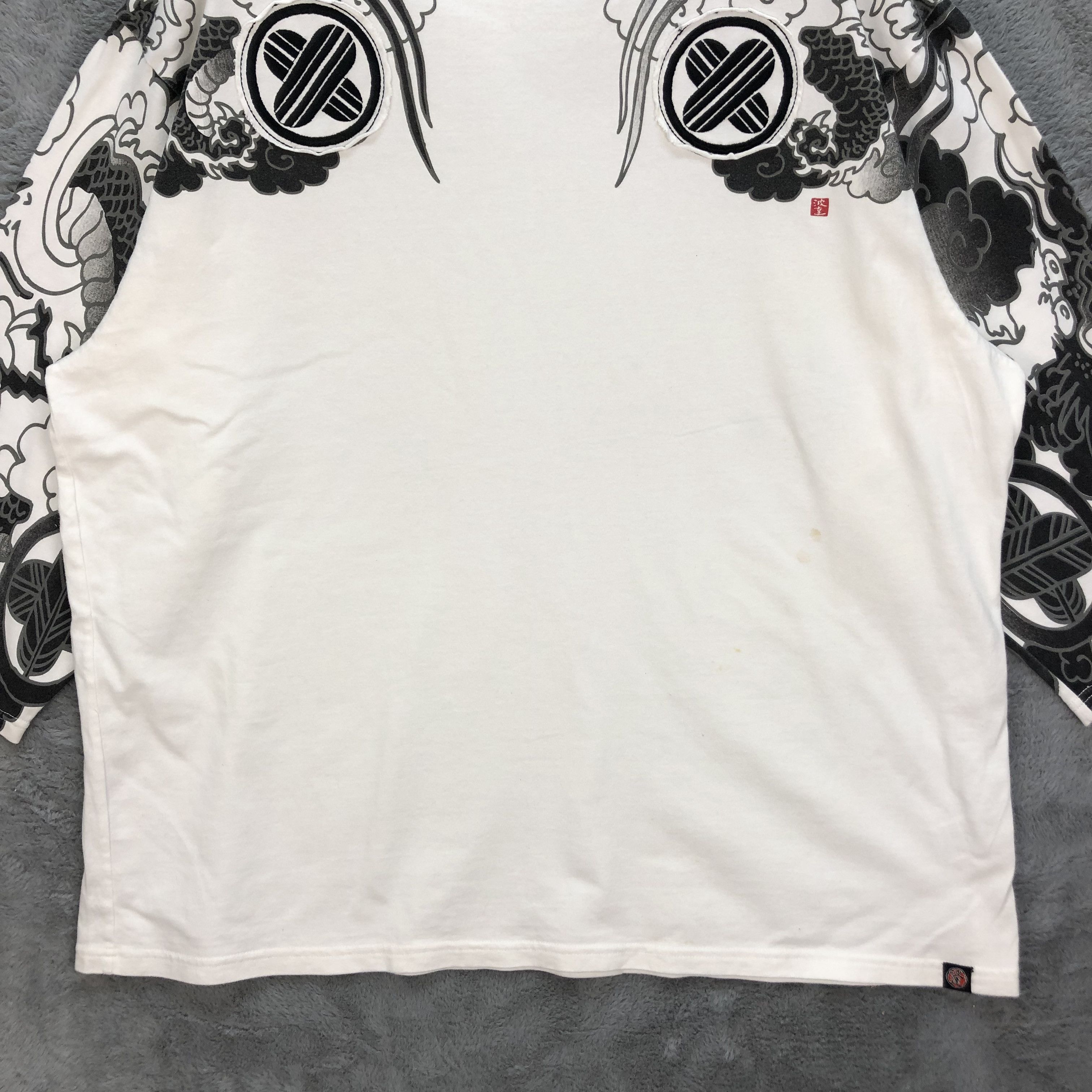 Japanese Brand Japanased Legendary Dragon Quarter Sleeve Tees #6361-61 Size US XXL / EU 58 / 5 - 4 Thumbnail