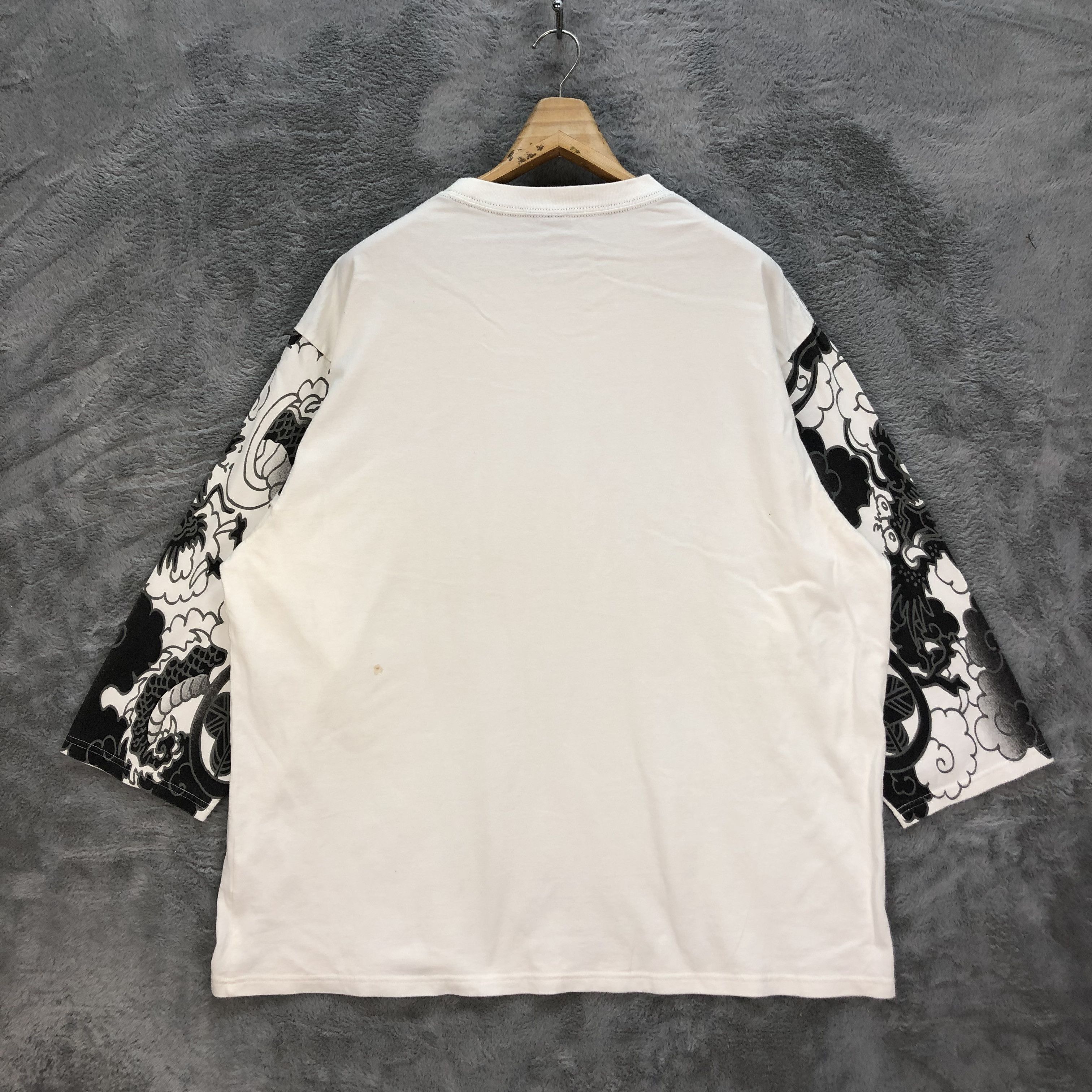 Japanese Brand Japanased Legendary Dragon Quarter Sleeve Tees #6361-61 Size US XXL / EU 58 / 5 - 12 Thumbnail