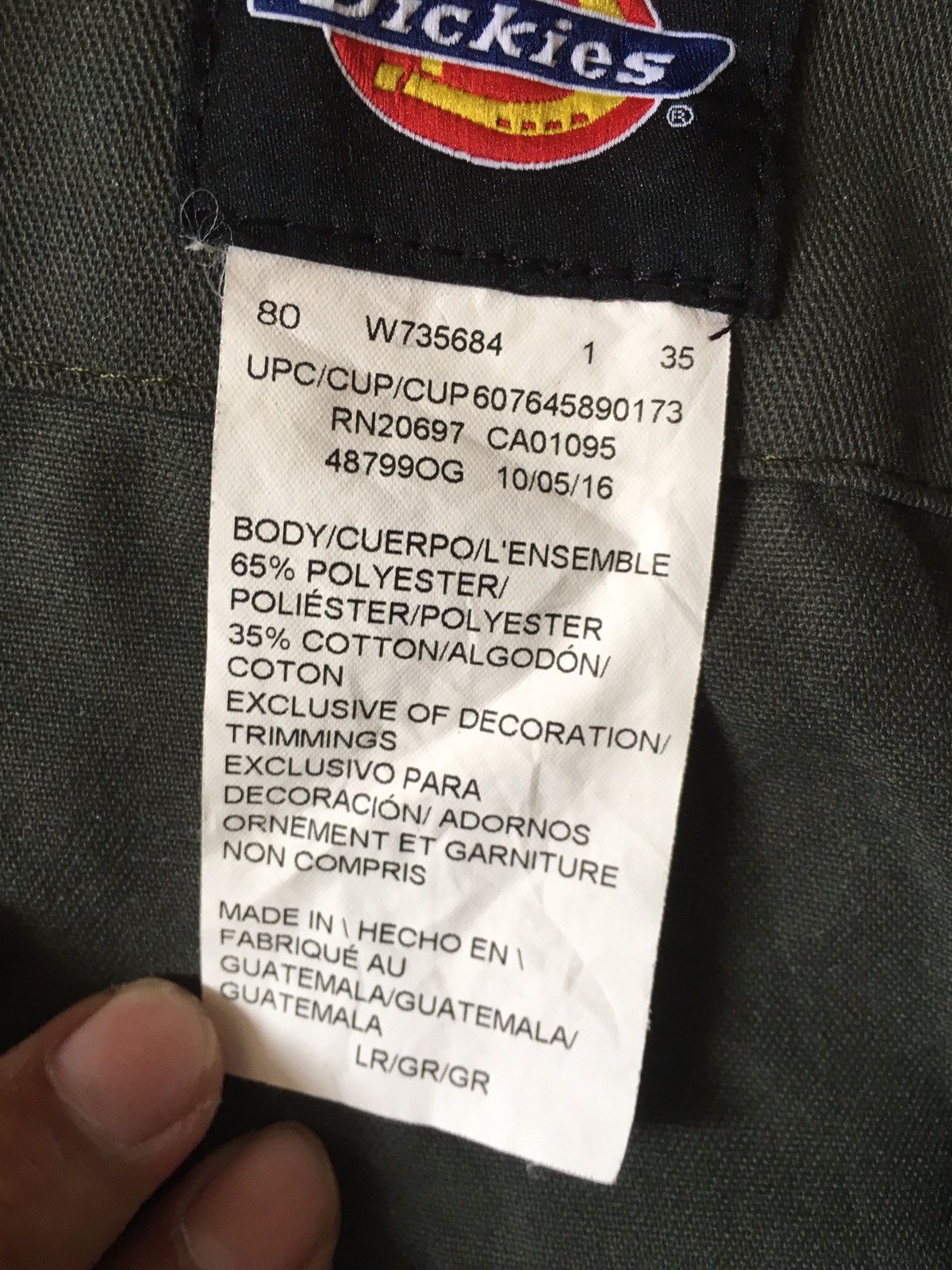 Dickies coverall military green Size US 40 / EU 56 - 6 Thumbnail