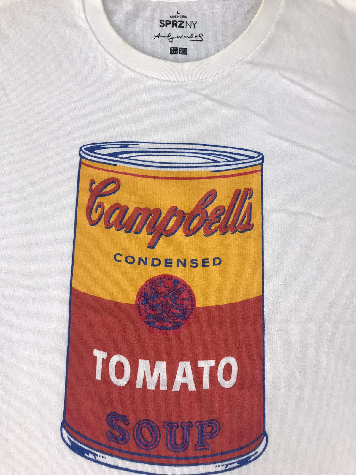 Andy Warhol × Vintage Vtg Andy Warhol Campbell's Tomato Soup Inspired Designer Size US M / EU 48-50 / 2 - 3 Thumbnail