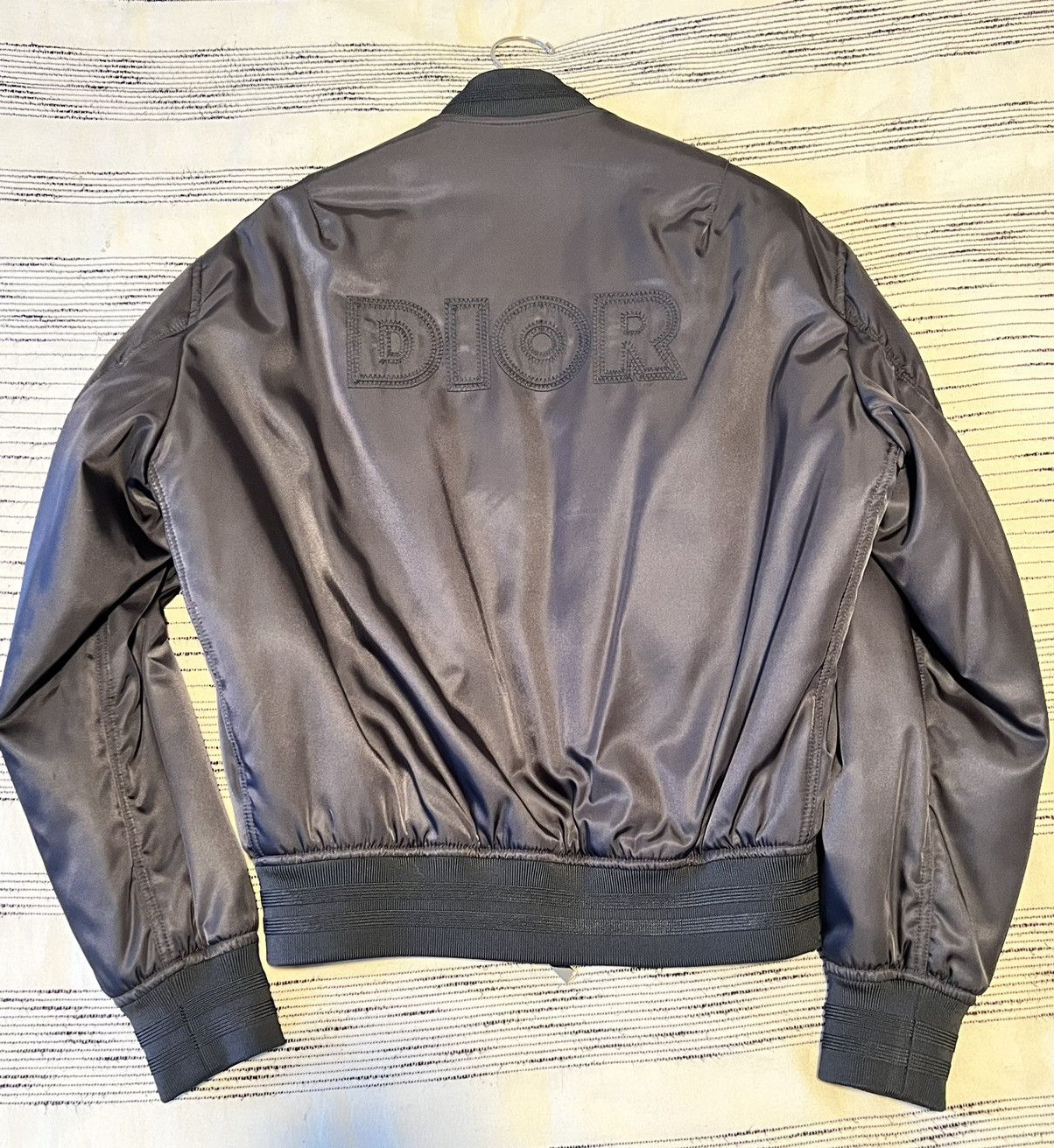 image of Dior Men Summer 2019 Grey Bomber Jacket (Size Small)