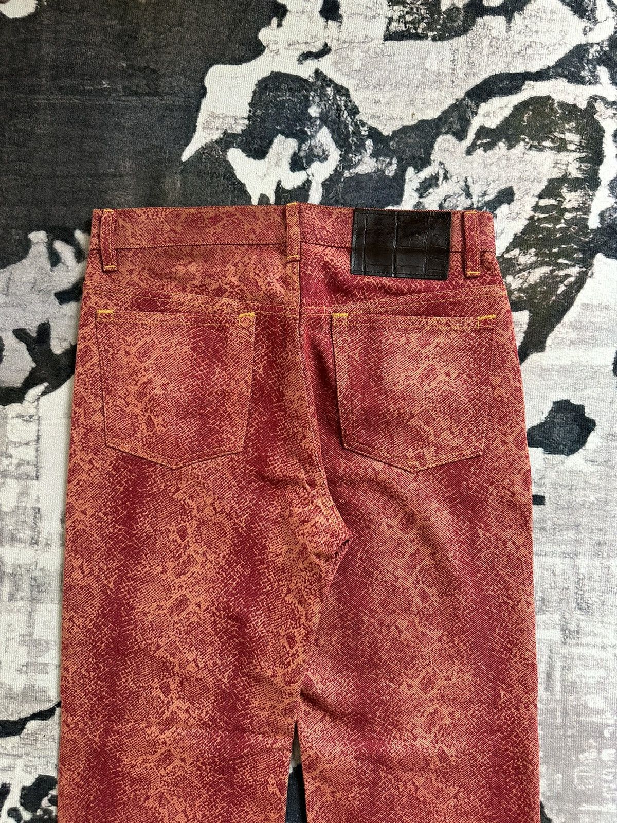Yoshiyuki Konishi Archive 1992 Ficce by Yoshiyuki Konishi trompe l’oeil denim Size US 29 - 5 Thumbnail