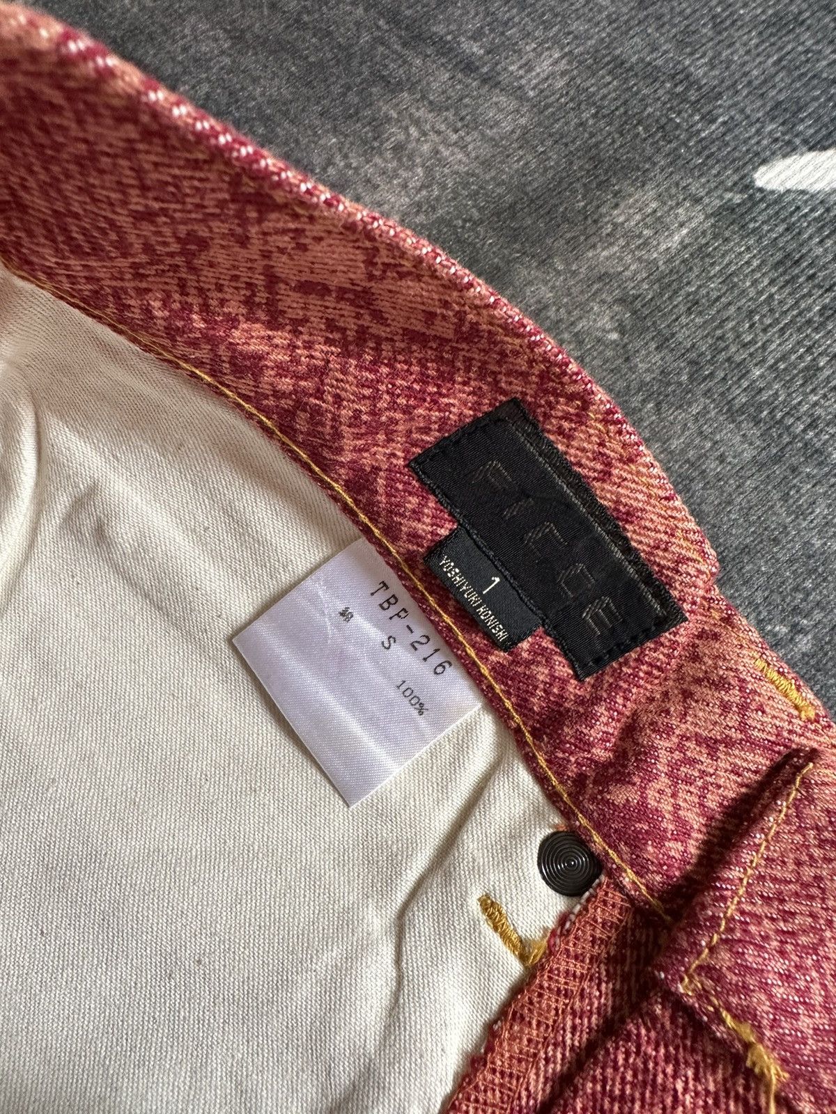 Yoshiyuki Konishi Archive 1992 Ficce by Yoshiyuki Konishi trompe l’oeil denim Size US 29 - 14 Thumbnail