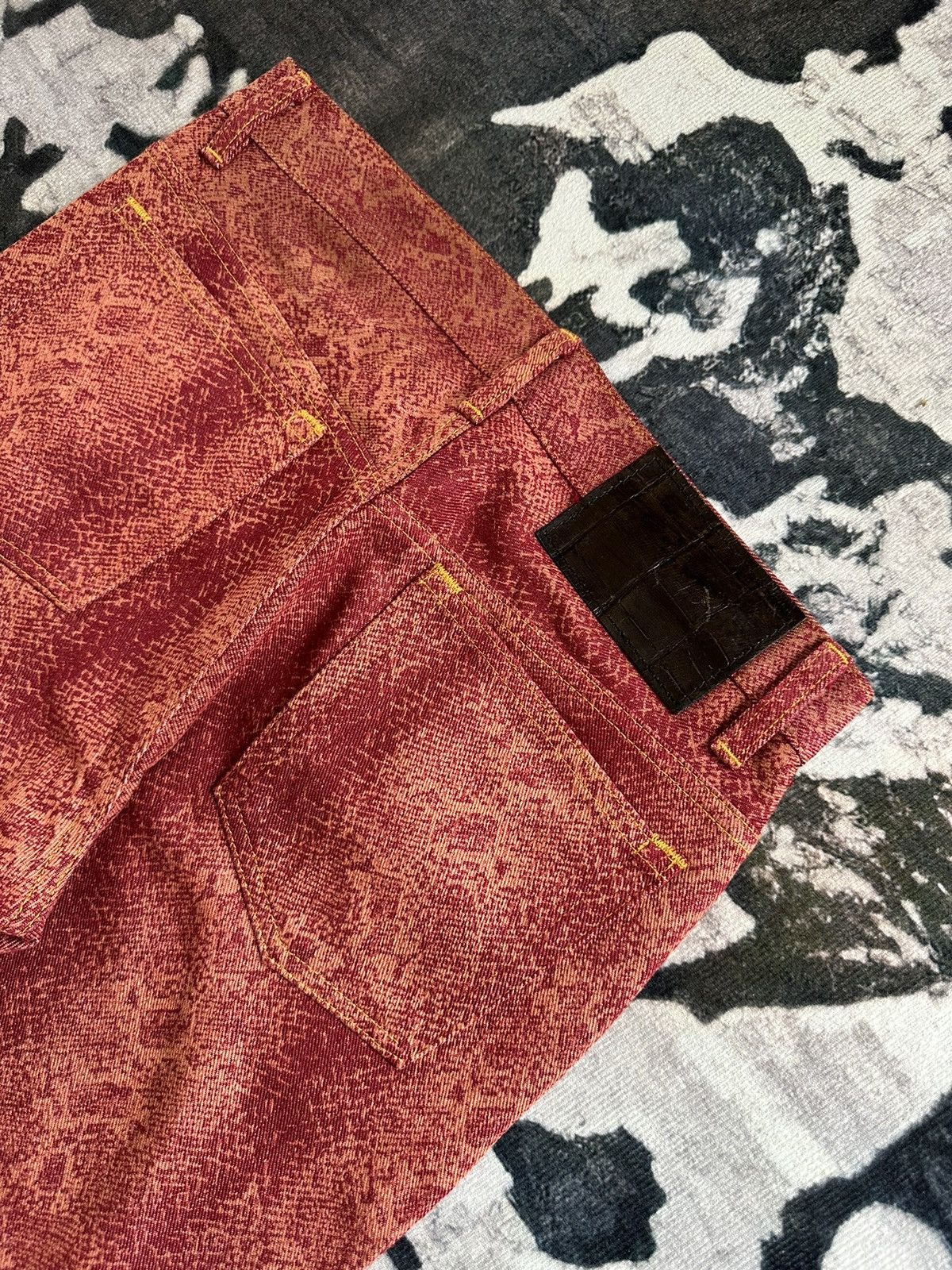 Yoshiyuki Konishi Archive 1992 Ficce by Yoshiyuki Konishi trompe l’oeil denim Size US 29 - 6 Thumbnail