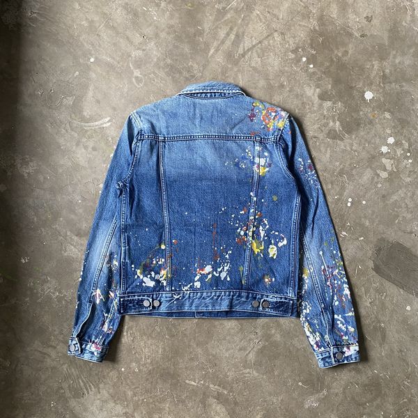 Calvin klein cheap painted denim jacket