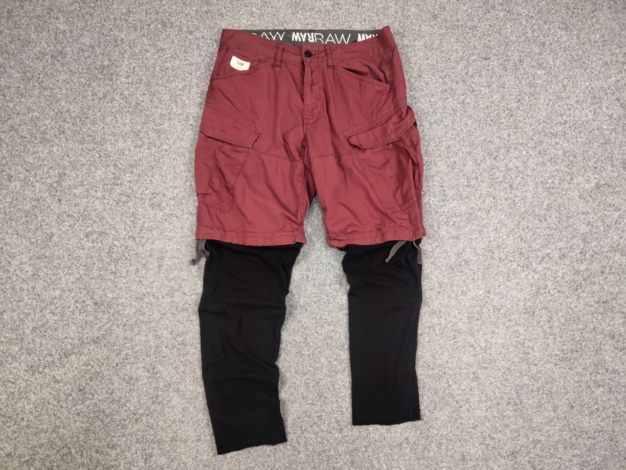 G-Star Vintage G Star Raw Rovic Belt Bermuda Cargo Shorts x Pants Size US 33 - 11 Thumbnail