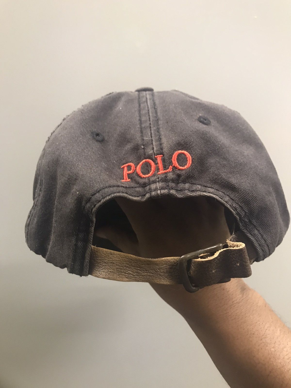 Polo Ralph Lauren VTG Faded Polo Ralph Lauren P.L P.C Leather Strap Size ONE SIZE - 3 Thumbnail