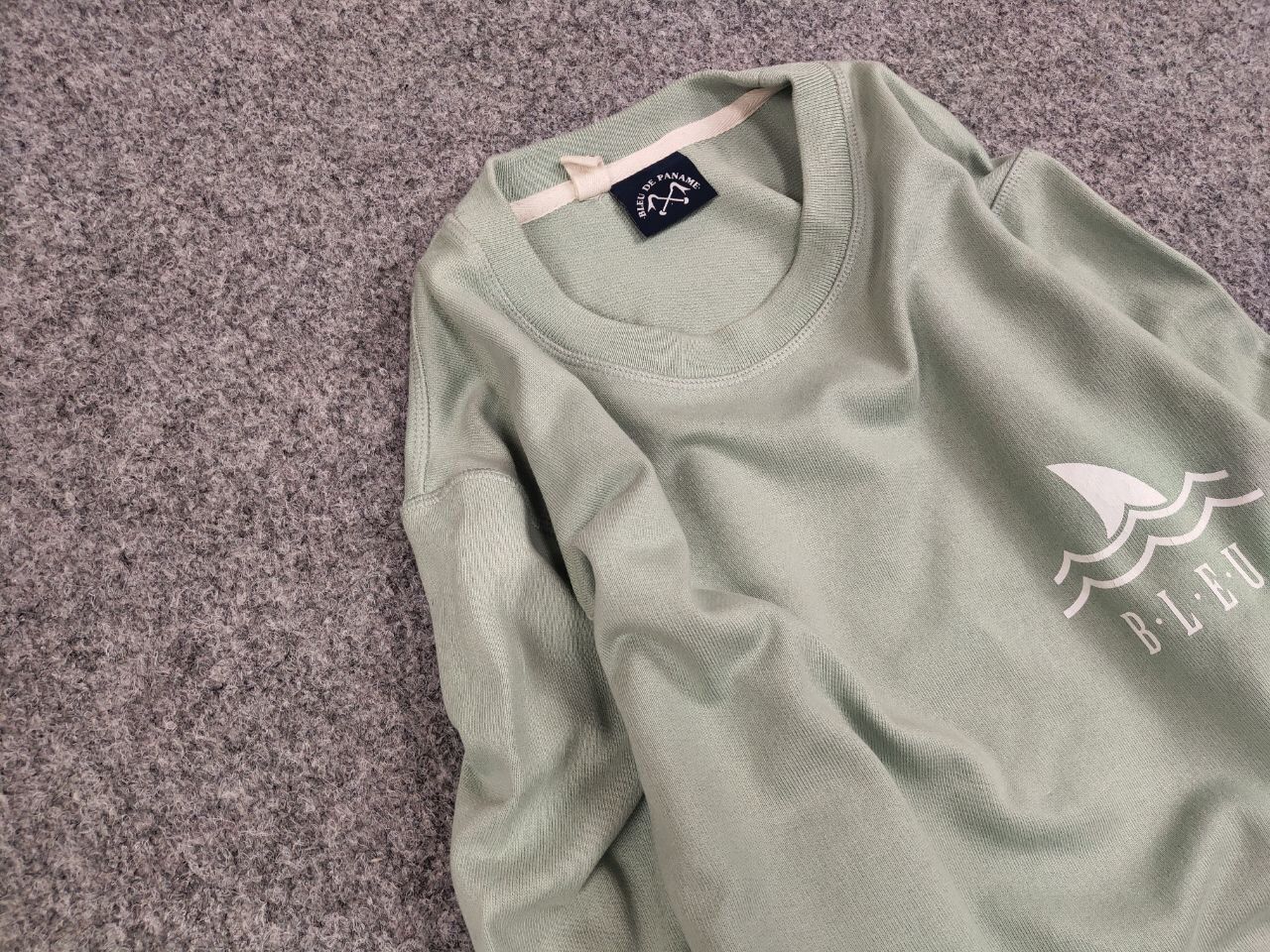 Bleu De Paname Bleu De Paname Crew Check Logo Jumper Sweatshirt Size US M / EU 48-50 / 2 - 7 Thumbnail